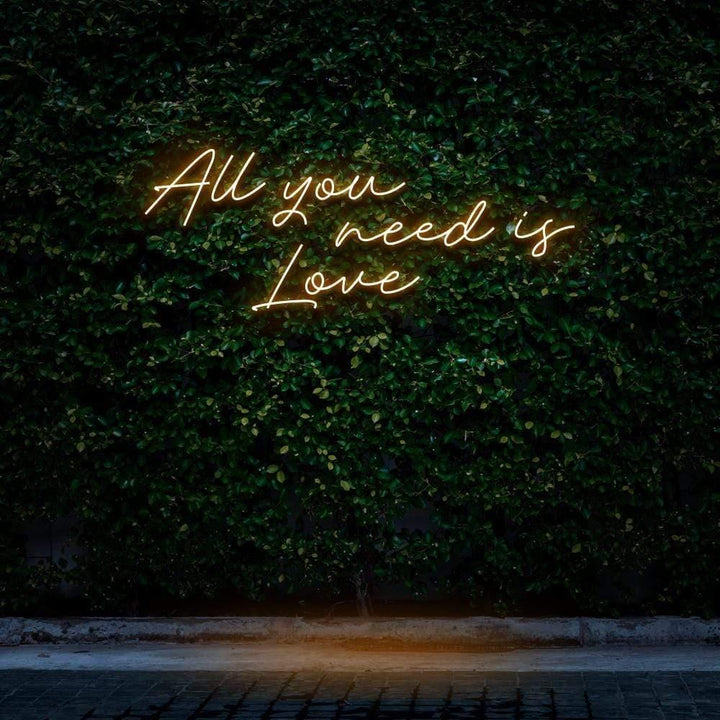 All You Need Is Love LED Neon Sign