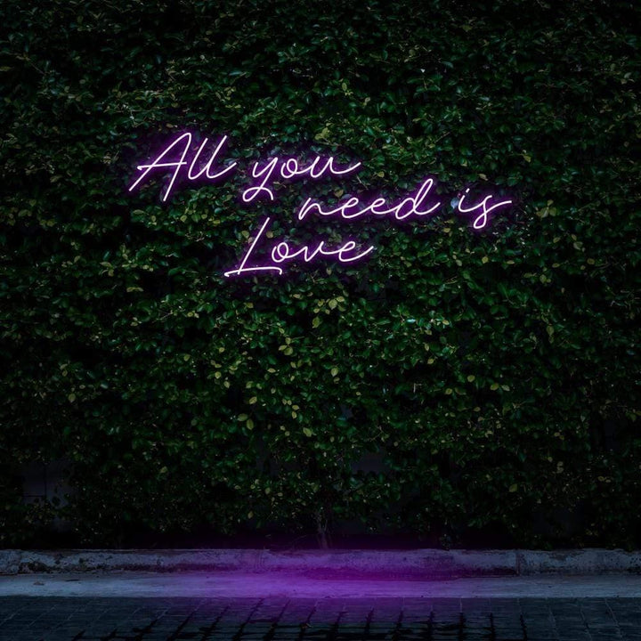 All You Need Is Love LED Neon Sign