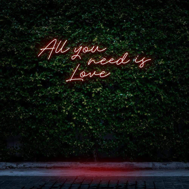 All You Need Is Love LED Neon Sign