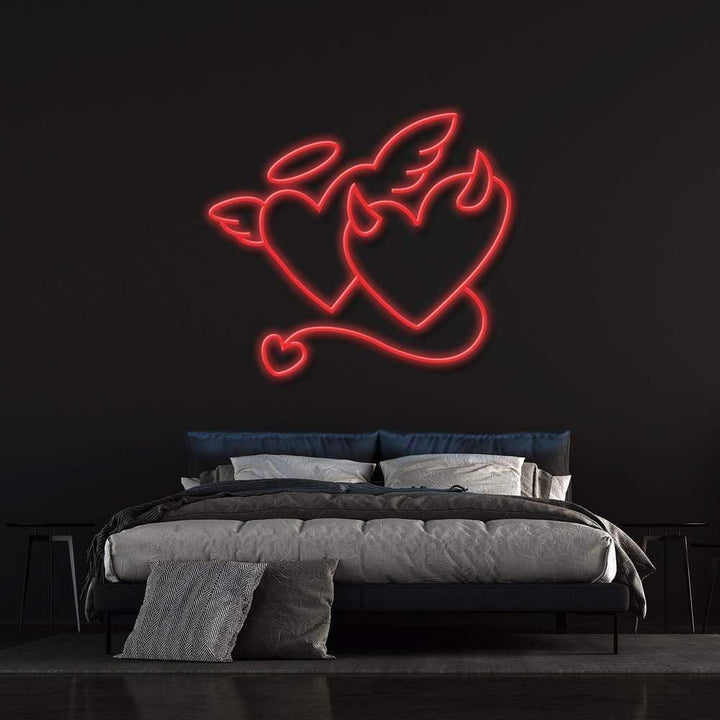 Angel Or Devil LED Neon Sign