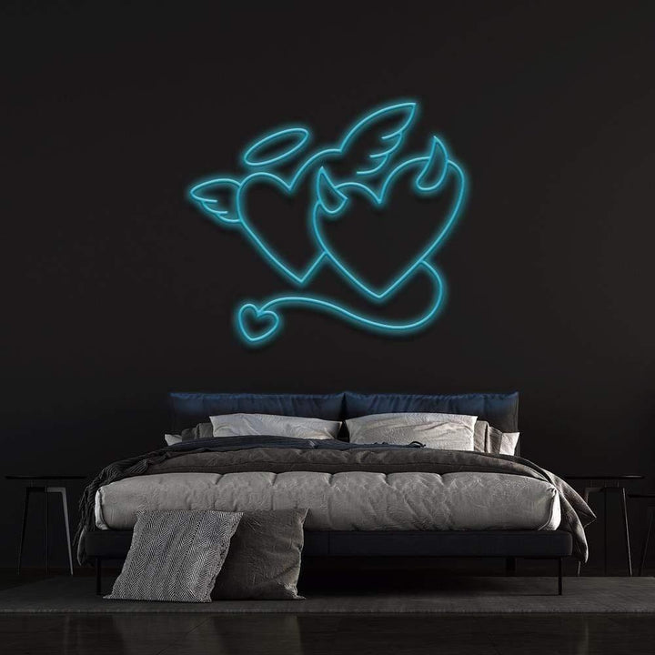 Angel Or Devil LED Neon Sign