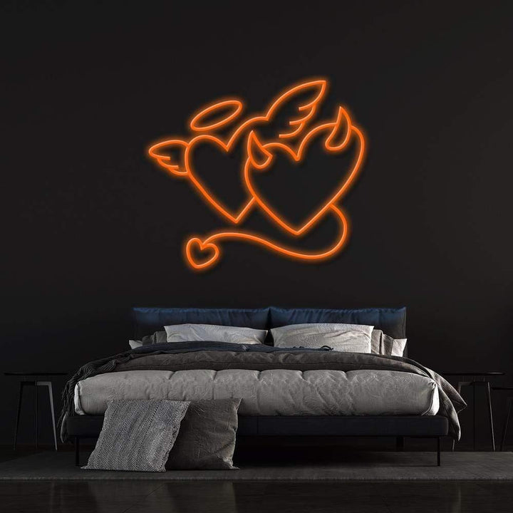 Angel Or Devil LED Neon Sign