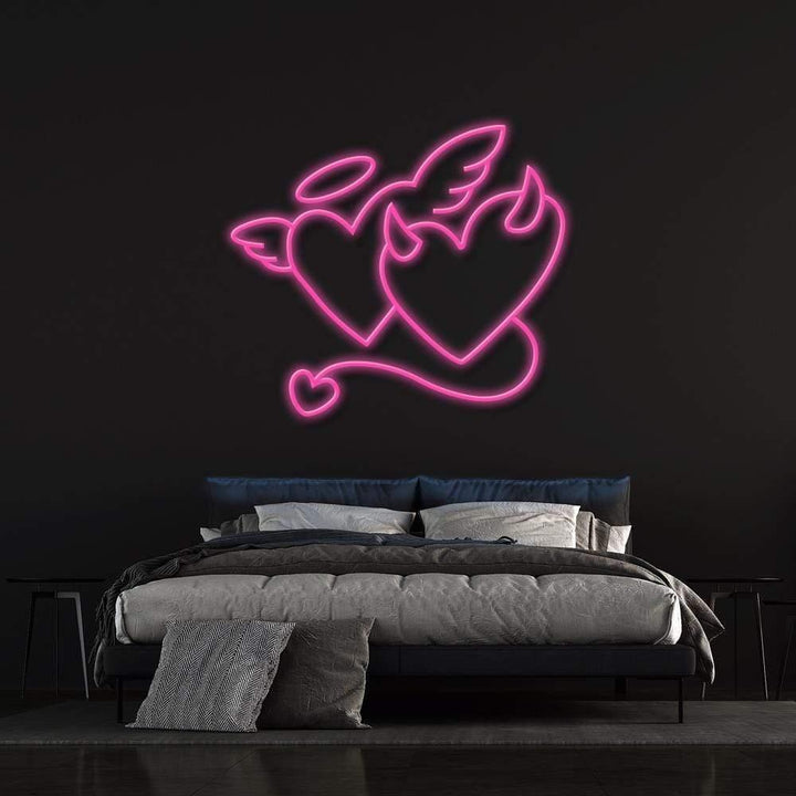Angel Or Devil LED Neon Sign