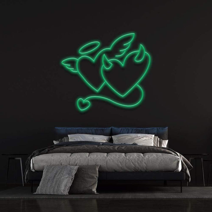 Angel Or Devil LED Neon Sign