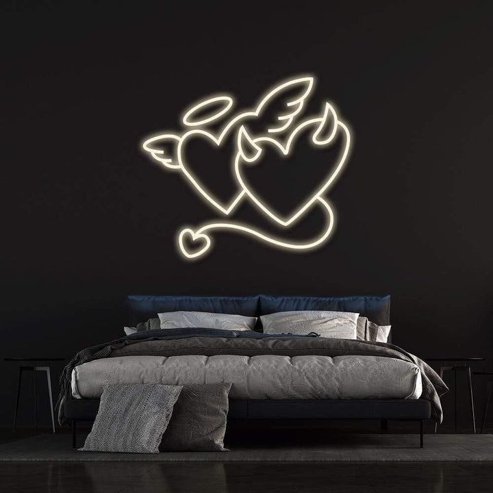 Angel Or Devil LED Neon Sign