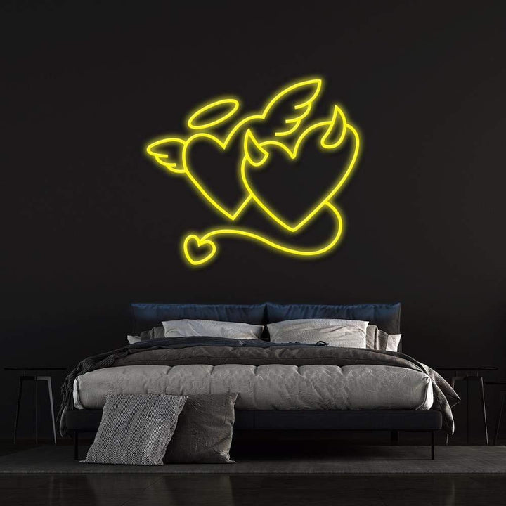 Angel Or Devil LED Neon Sign