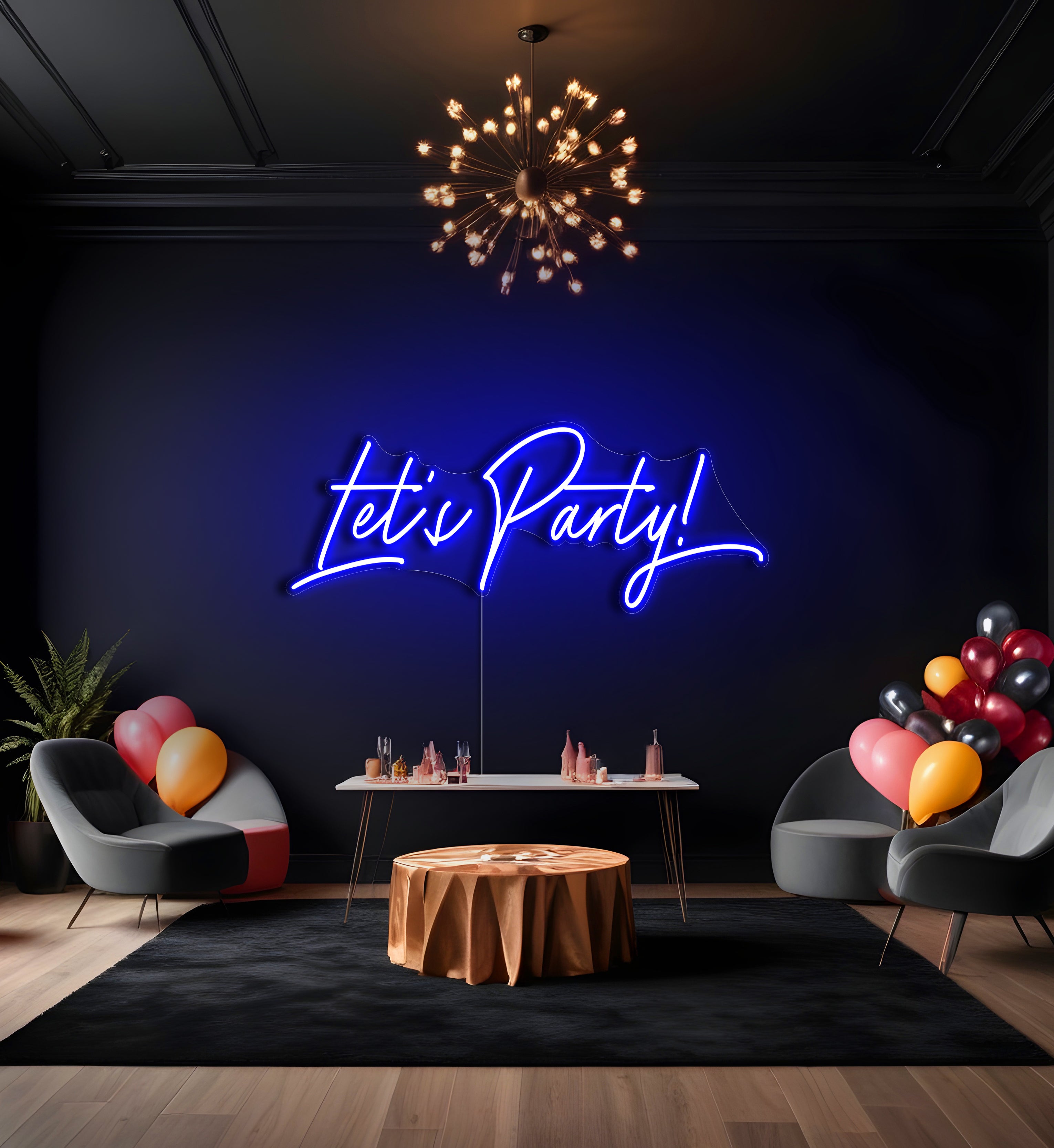 Let's Party LED Neon Sign
