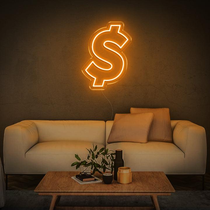 Dollar Sign LED Neon Sign