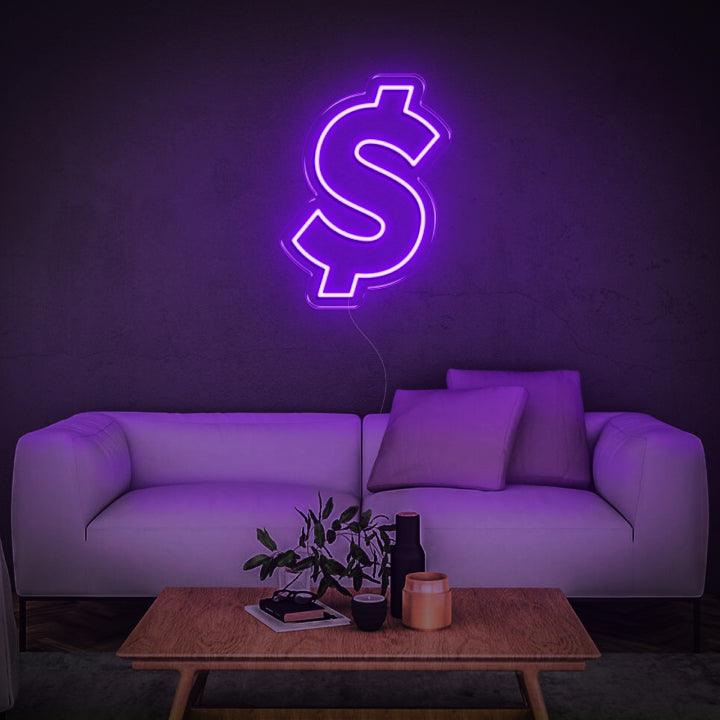 Dollar Sign LED Neon Sign