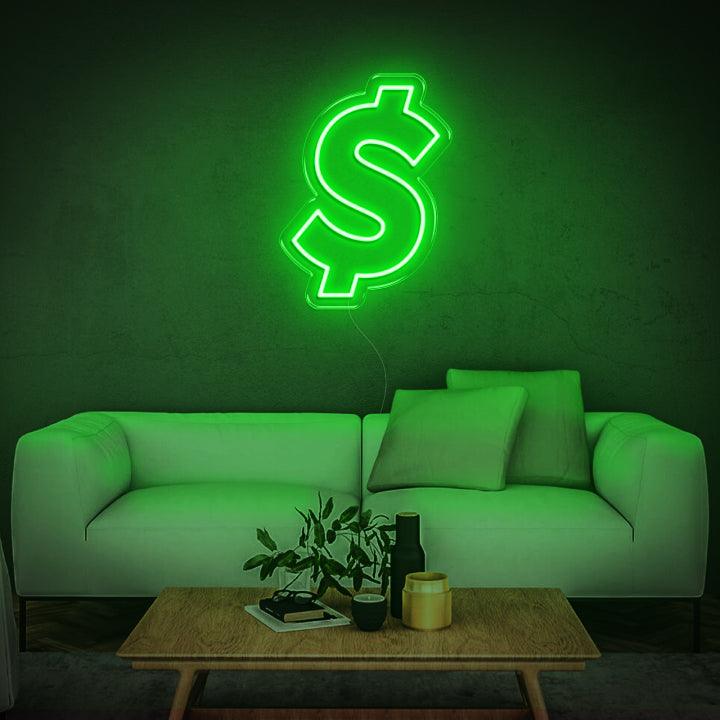Dollar Sign LED Neon Sign
