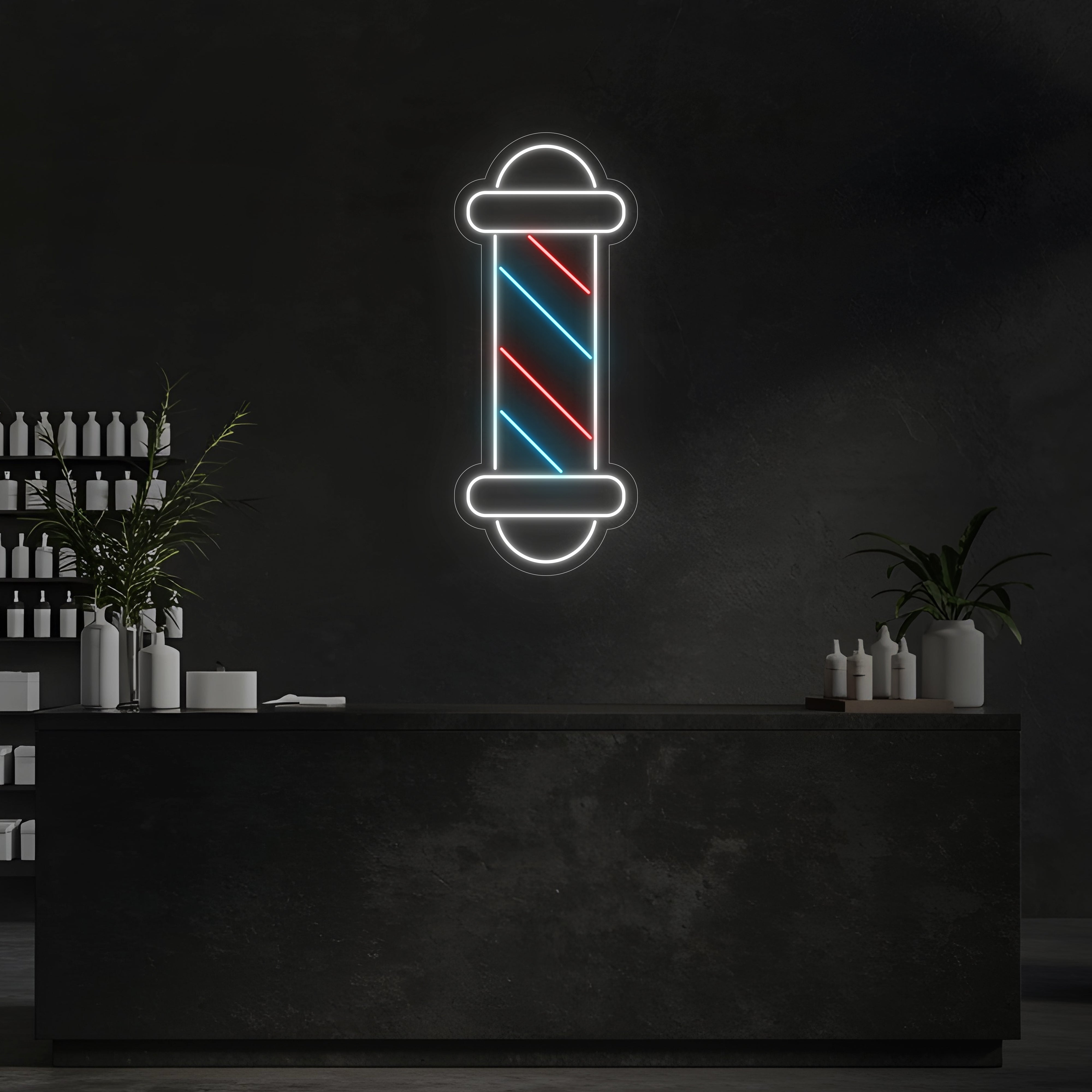 Barber Pole LED Neon Sign