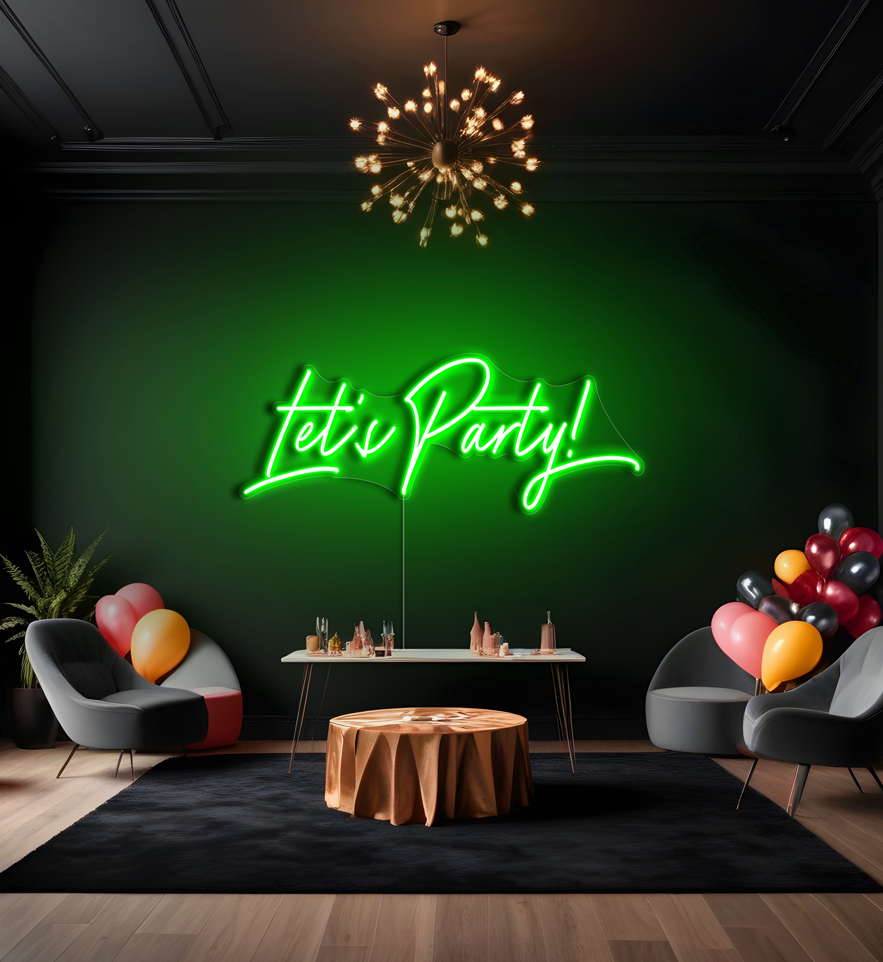 Let's Party LED Neon Sign