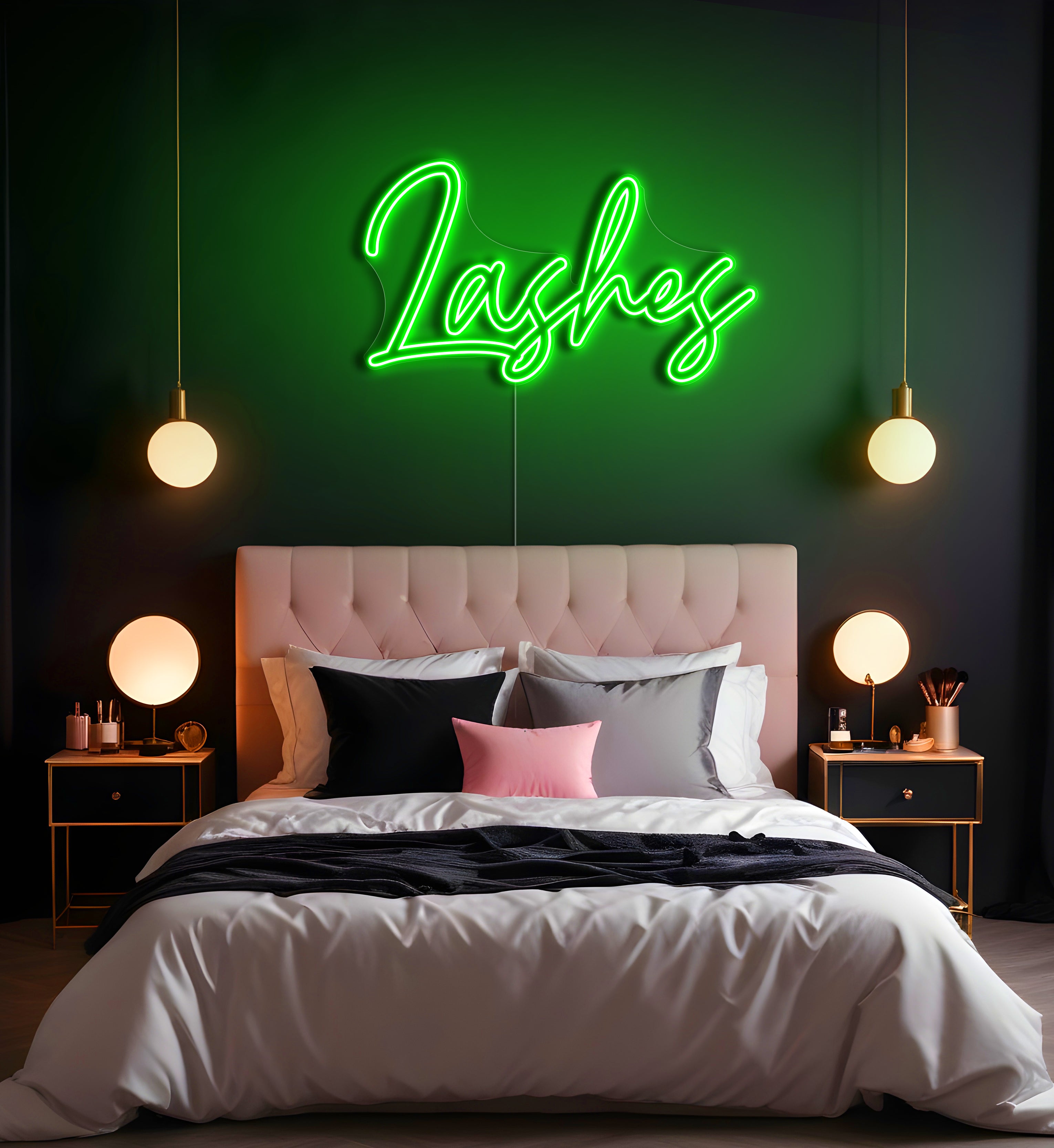 Lashes LED Neon Sign