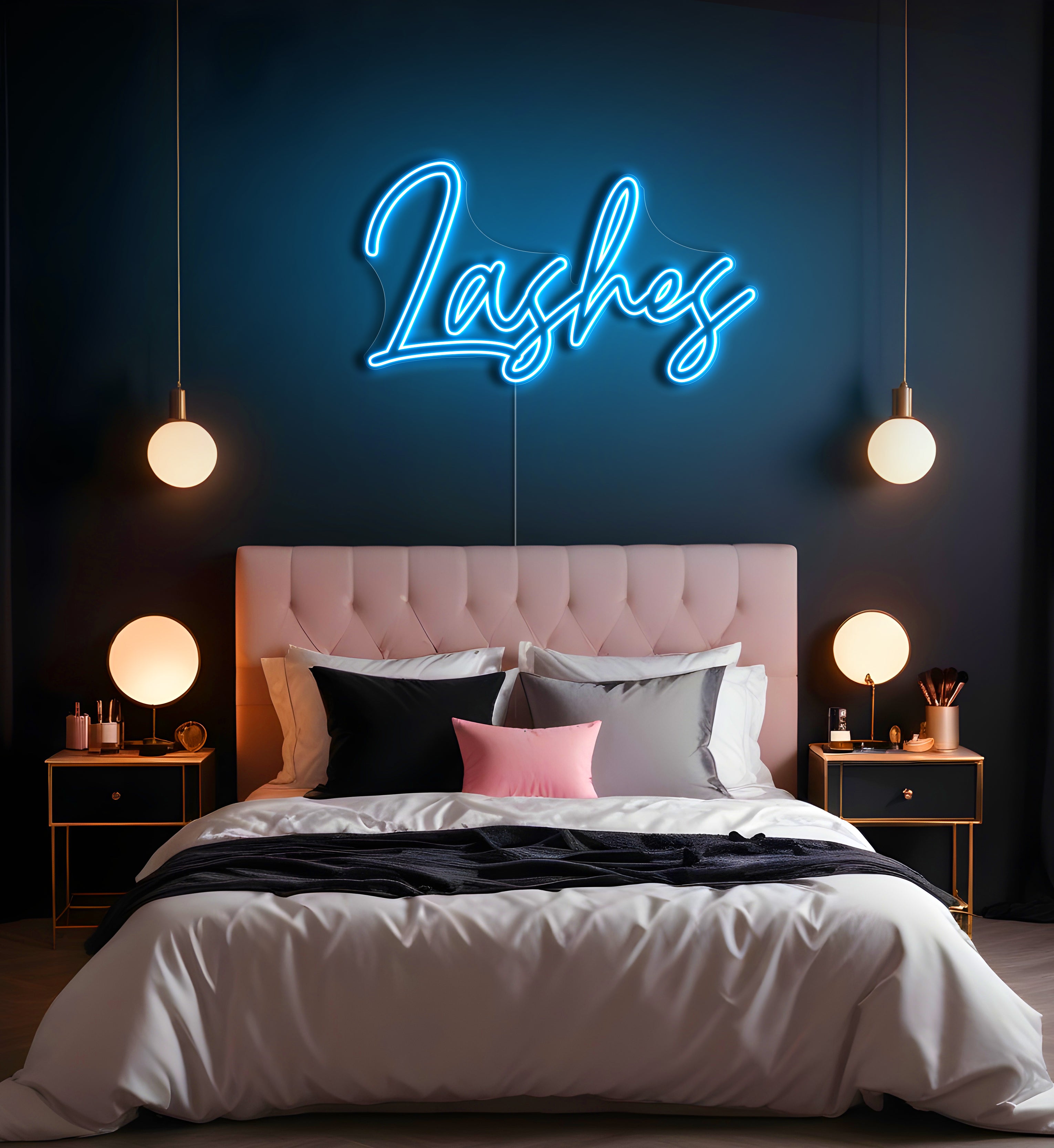 Lashes LED Neon Sign