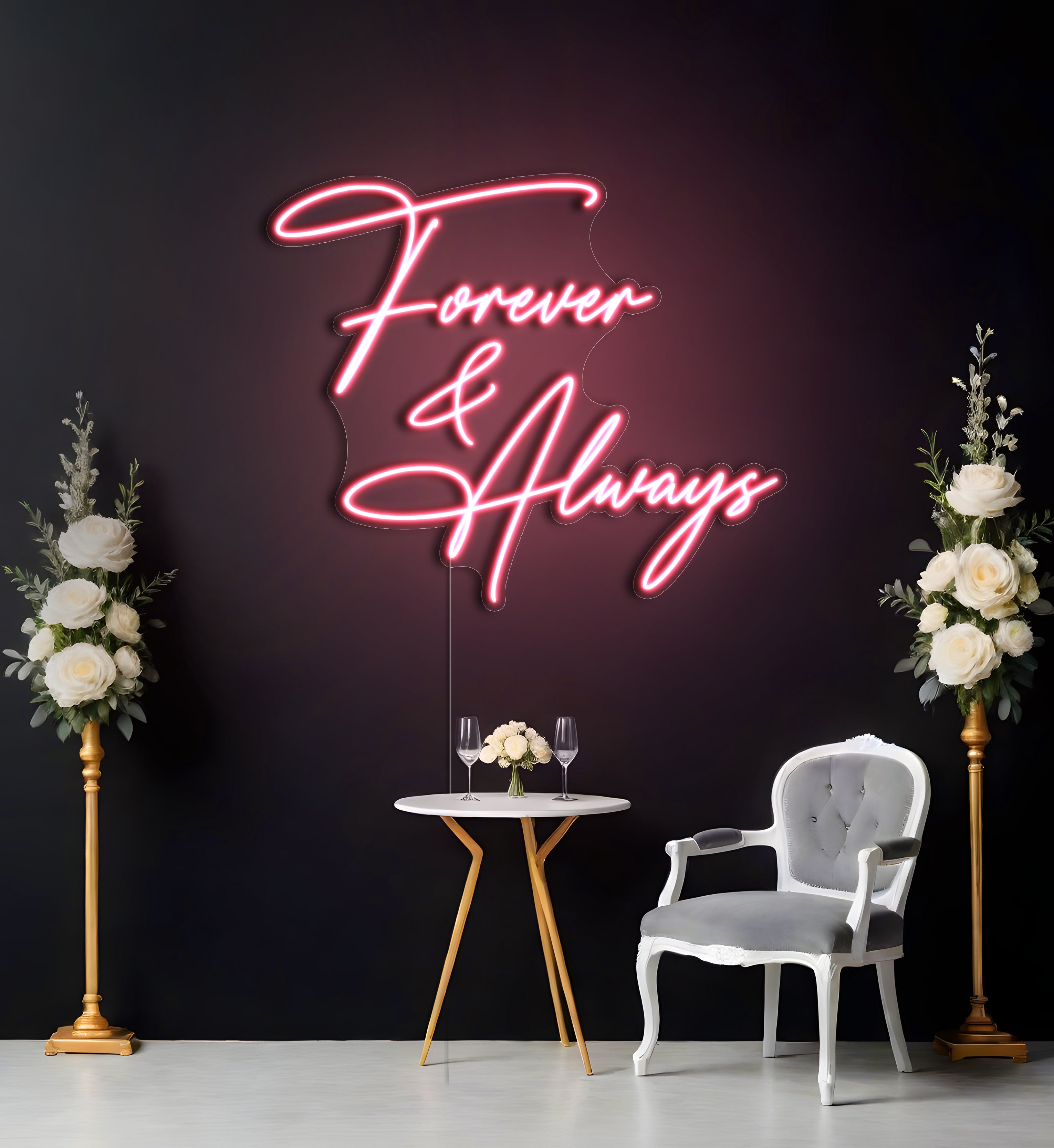 Forever & Always LED Neon Sign