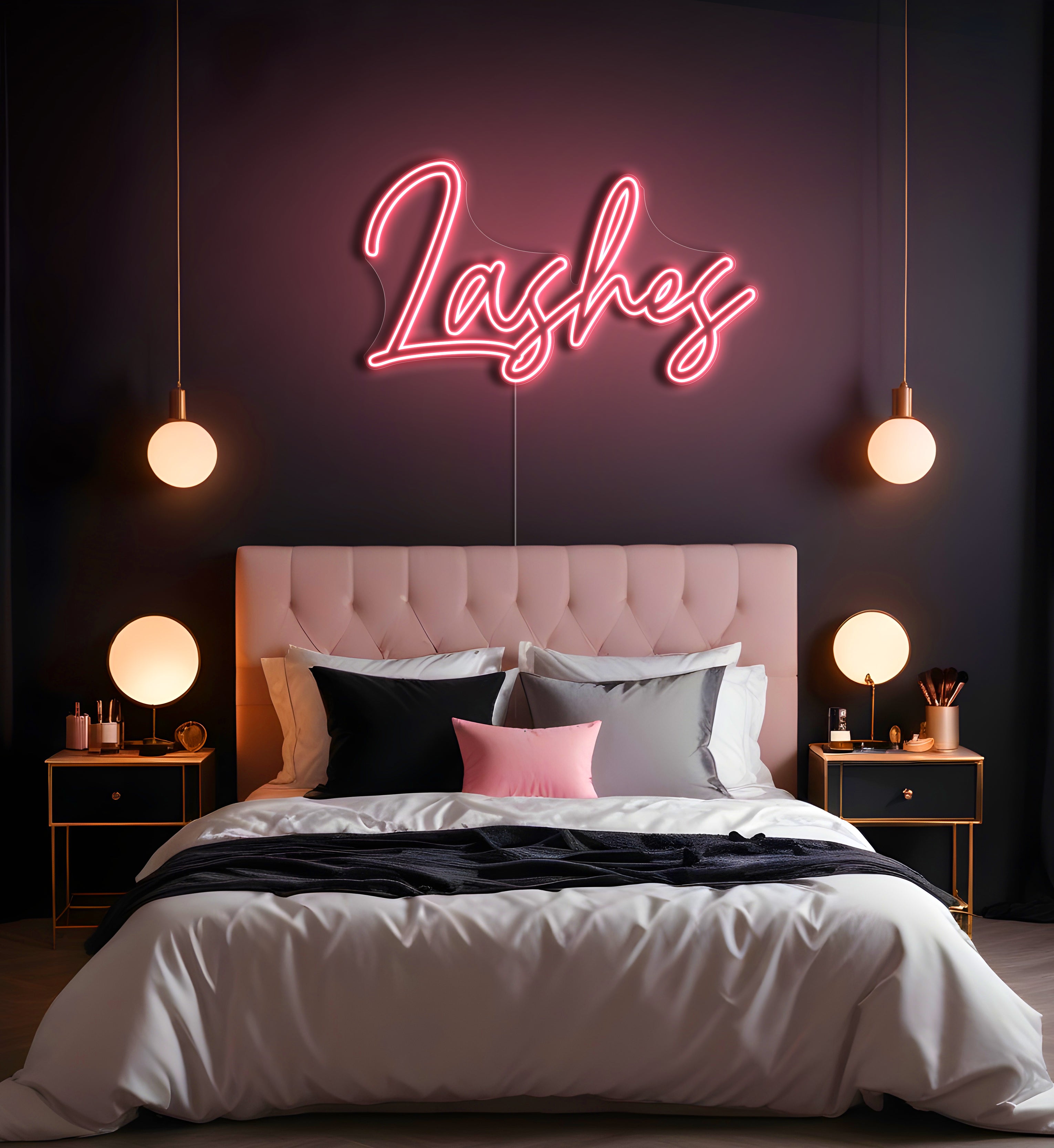 Lashes LED Neon Sign