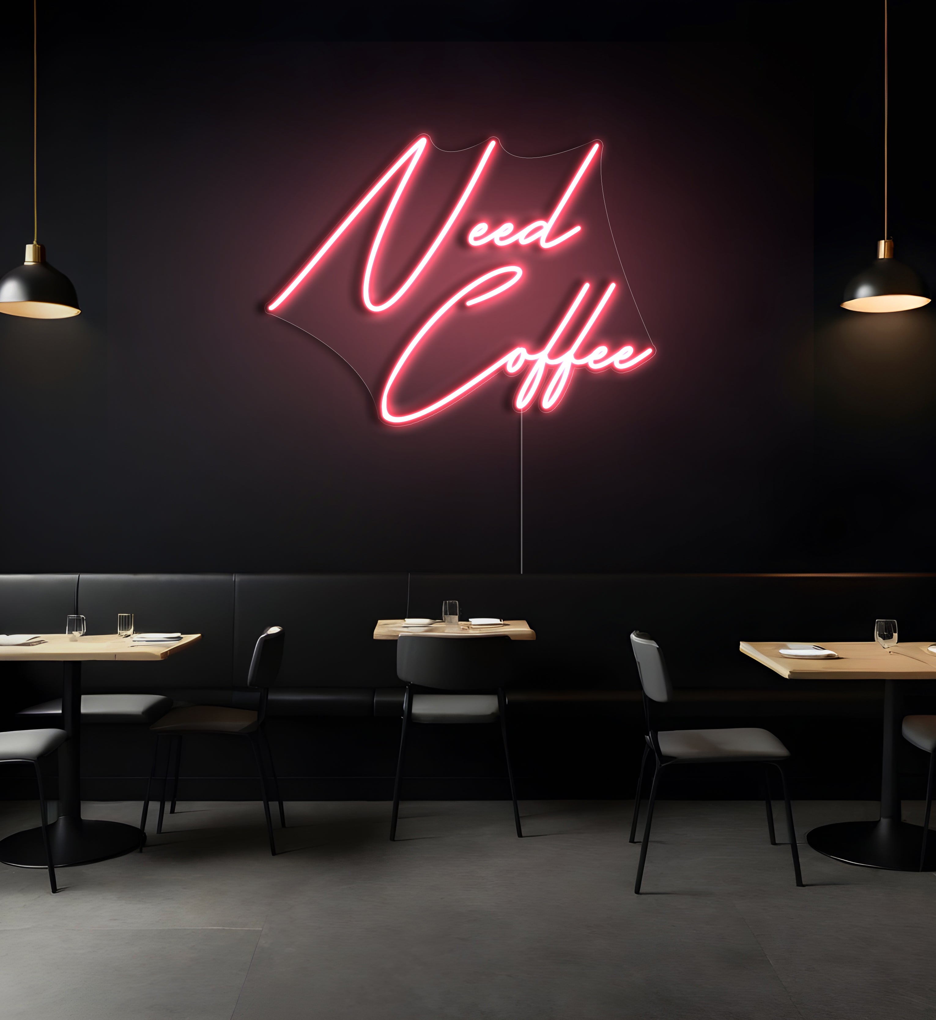 Need Coffee LED Neon Sign