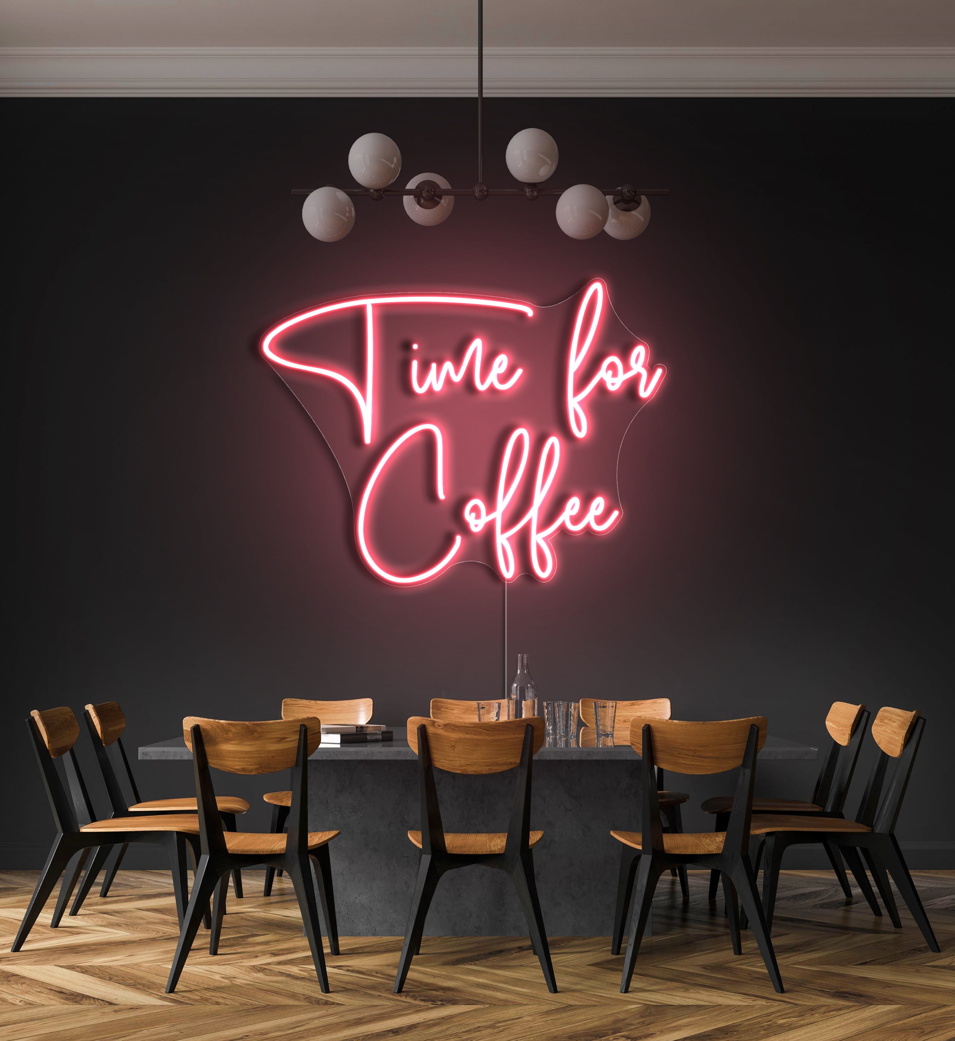 Time For Coffee LED Neon Sign