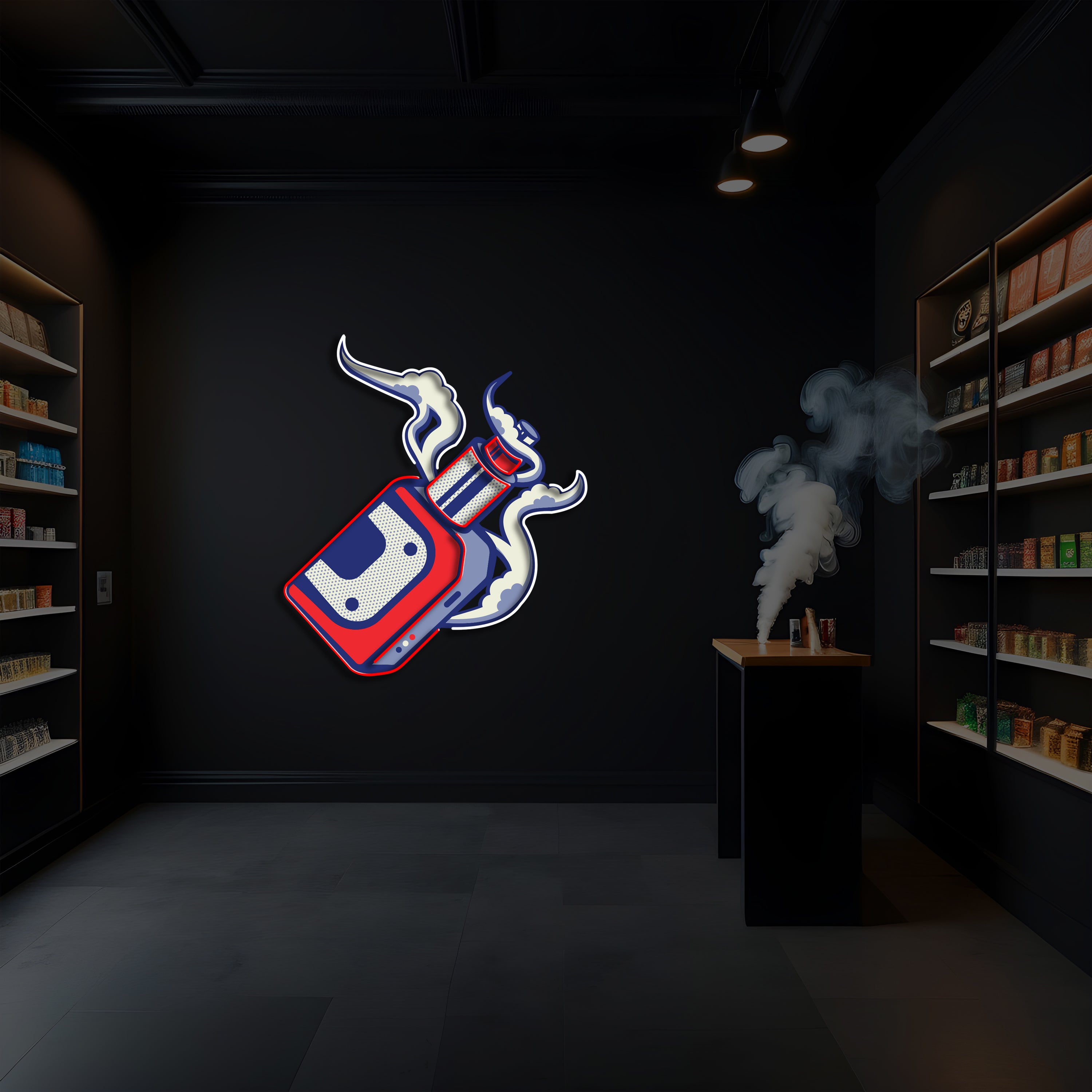 Vape Smoke LED Neon Pop Art