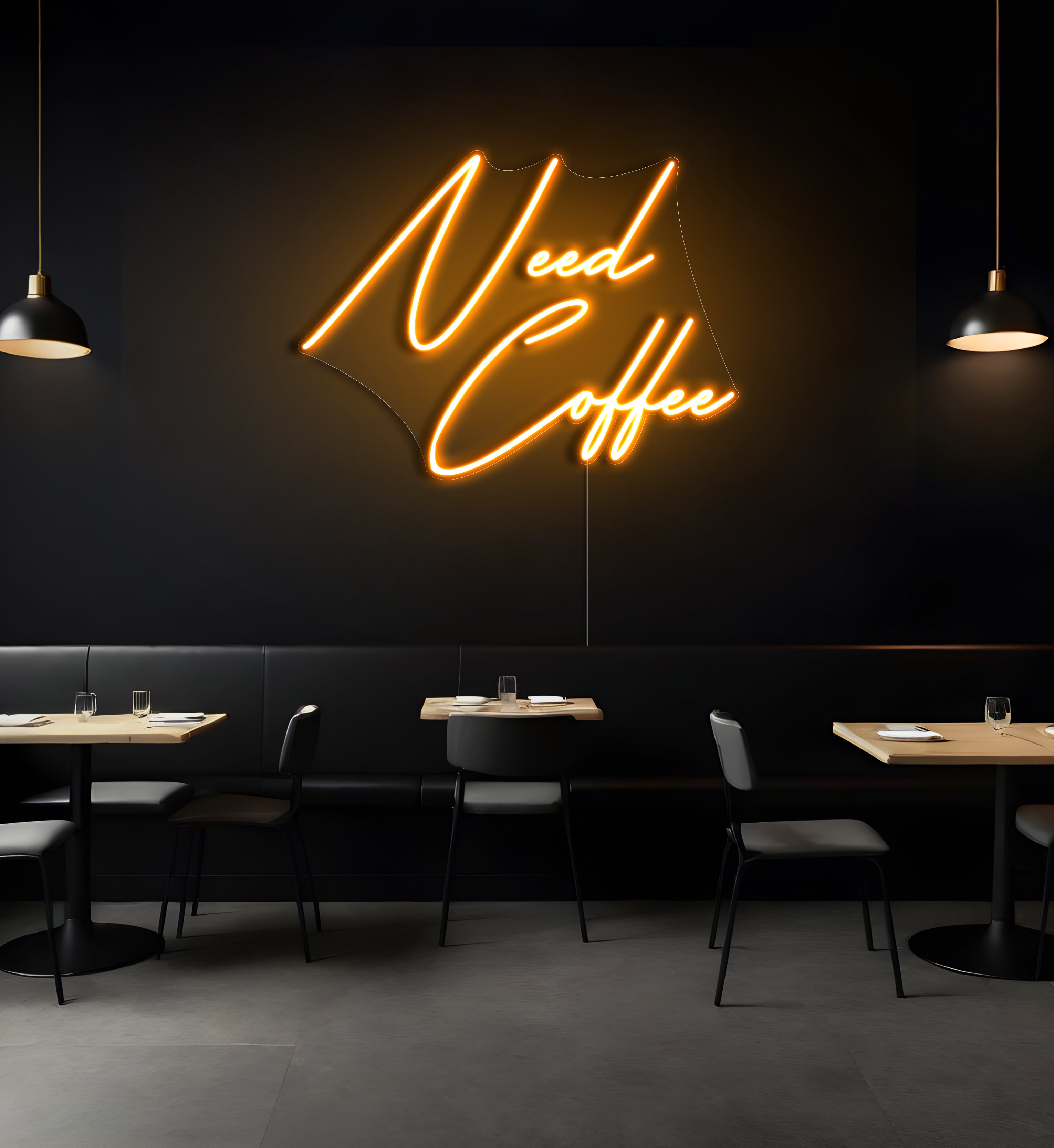 Need Coffee LED Neon Sign