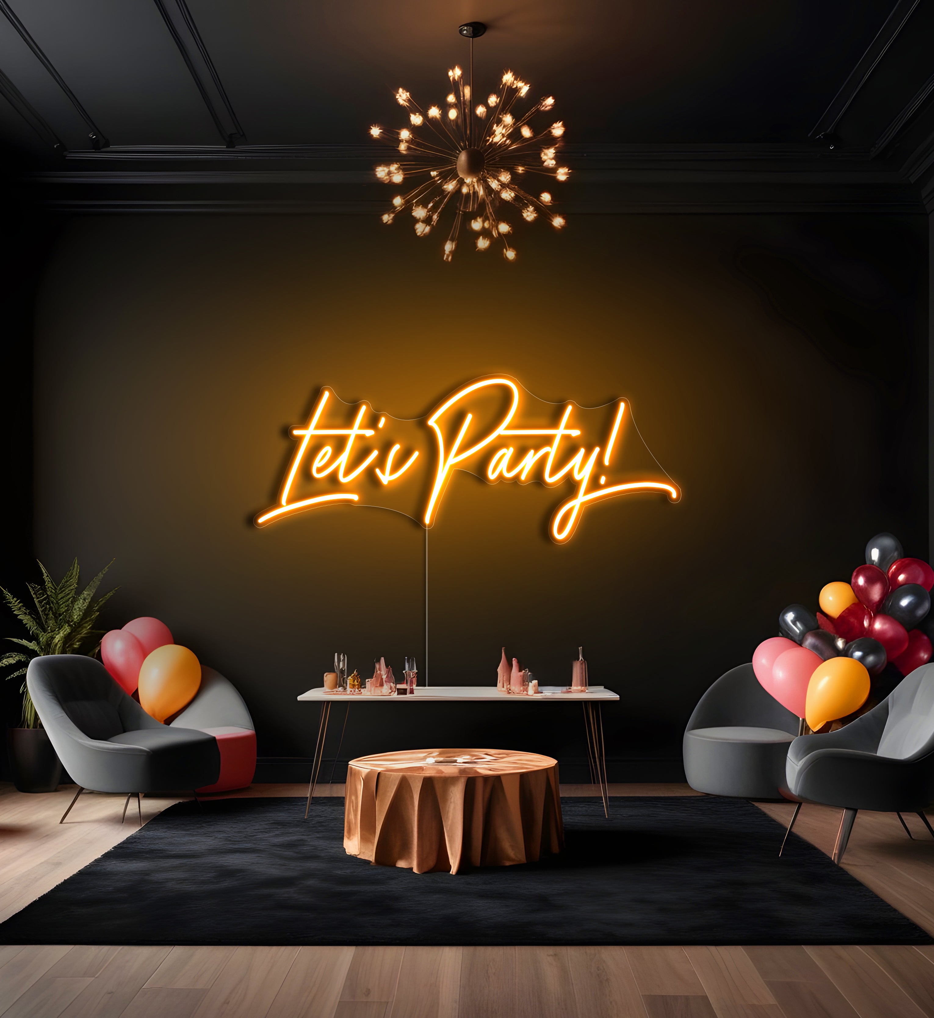 Let's Party LED Neon Sign
