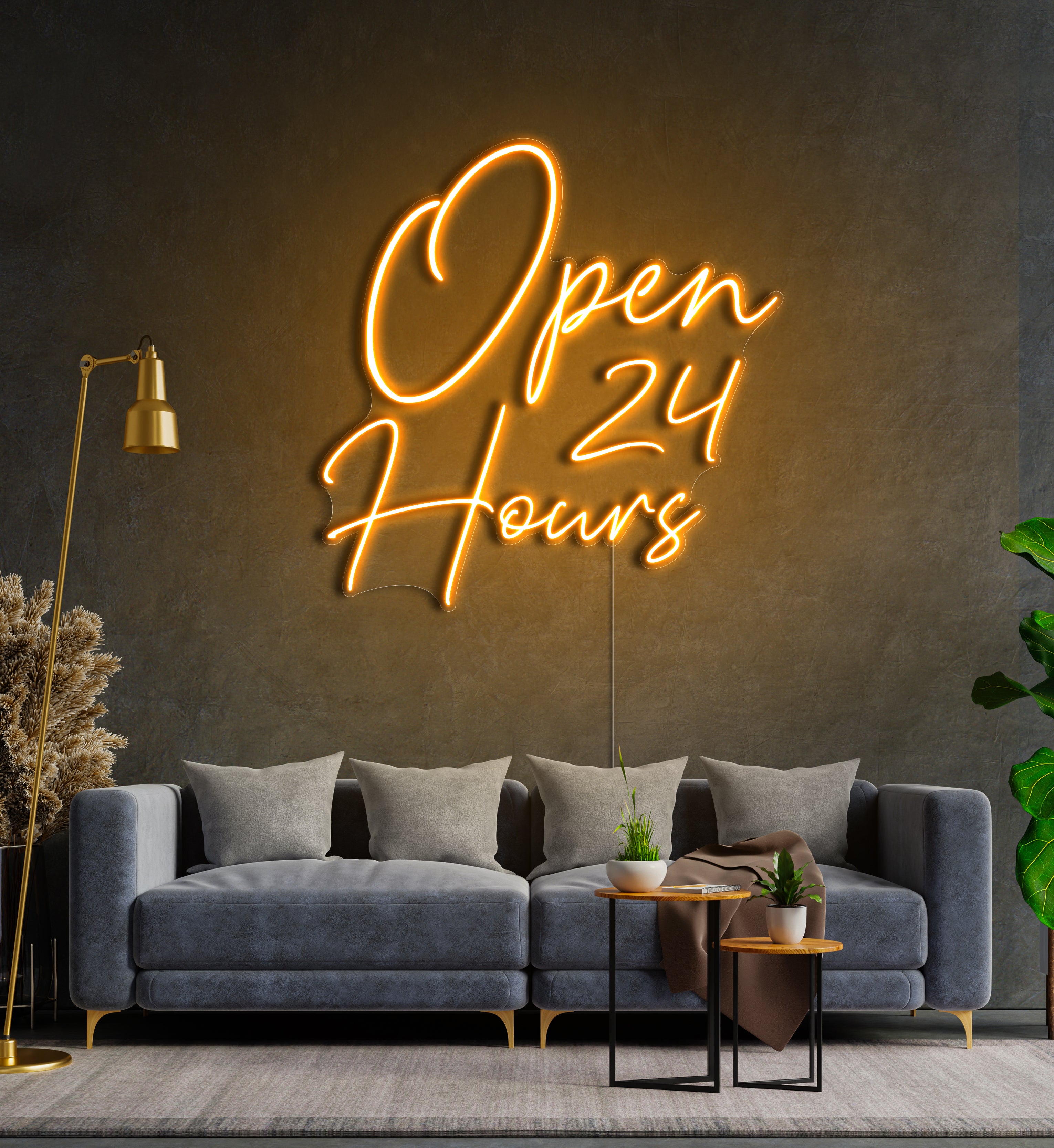 Open 24 Hours LED Neon Sign
