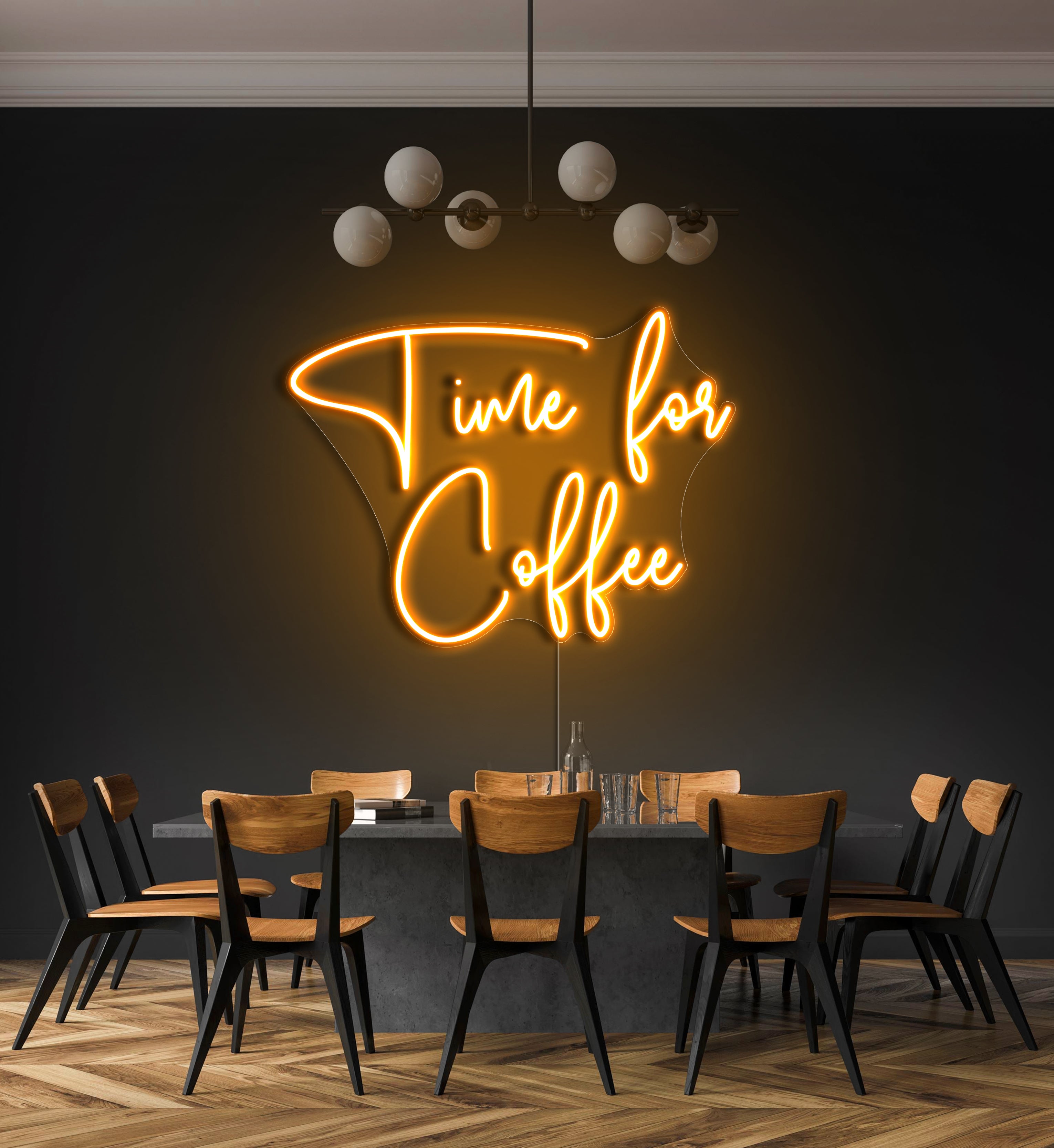 Time For Coffee LED Neon Sign