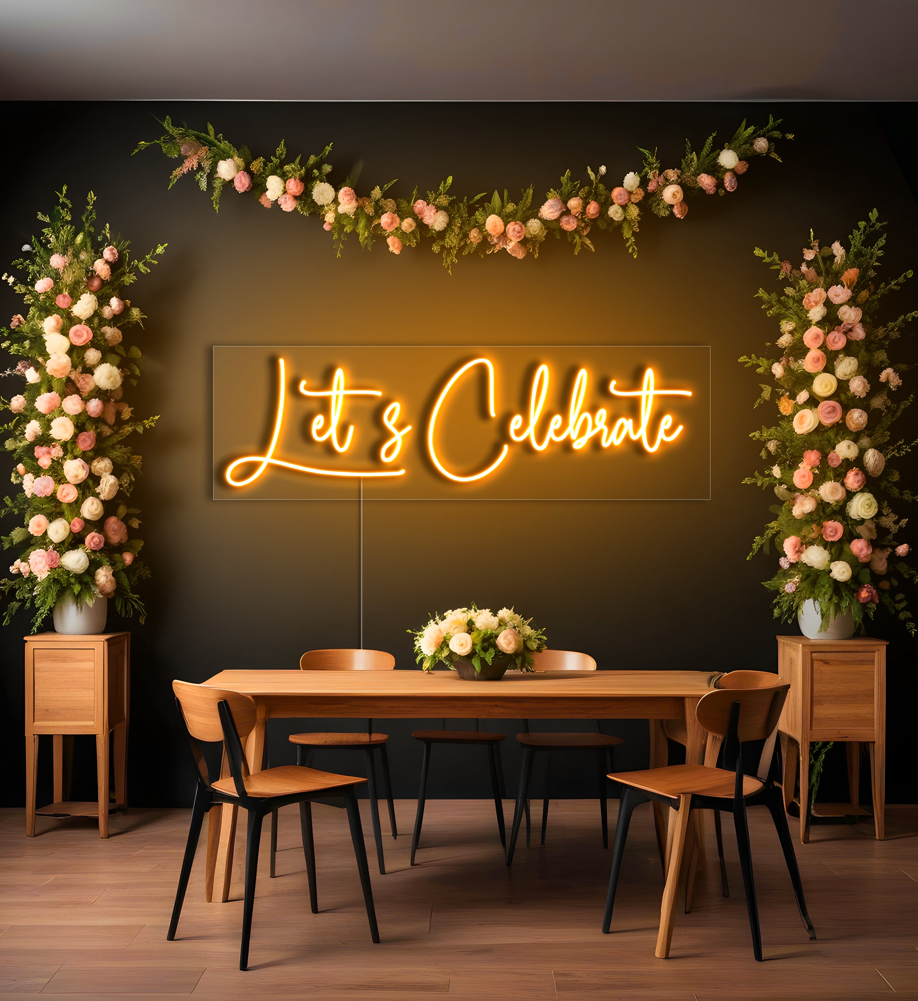 Let's Celebrate LED Neon Sign