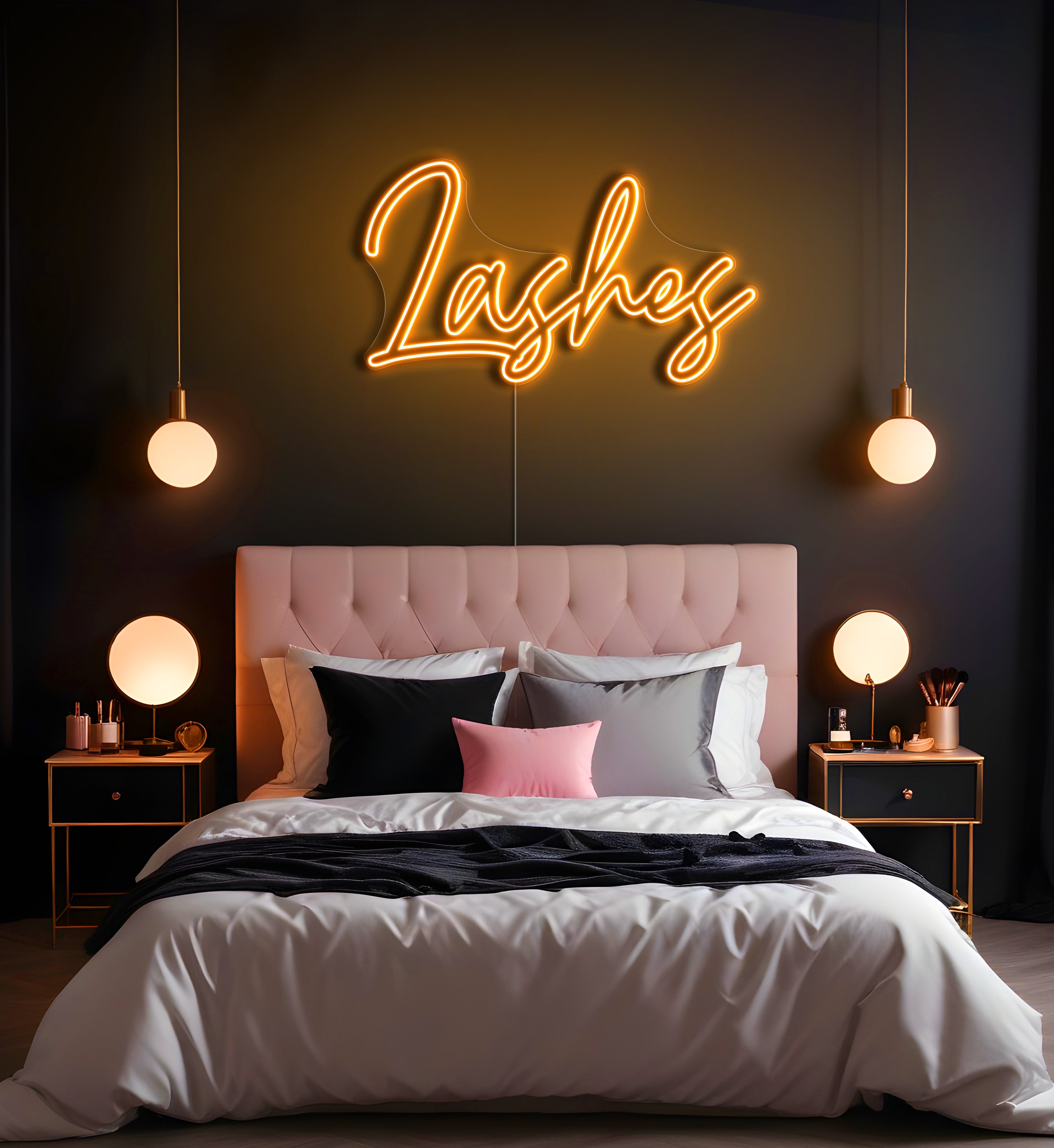 Lashes LED Neon Sign