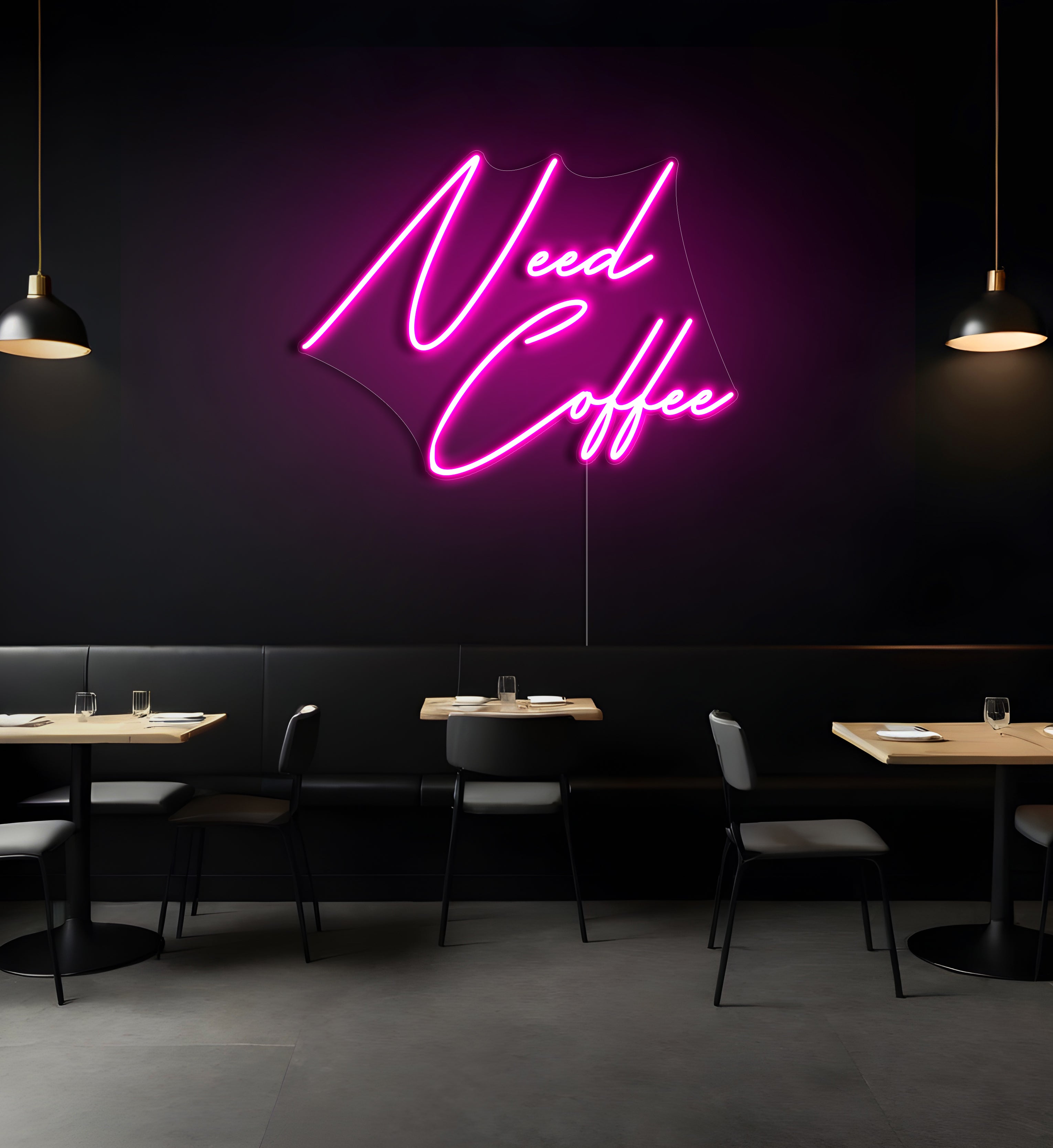 Need Coffee LED Neon Sign