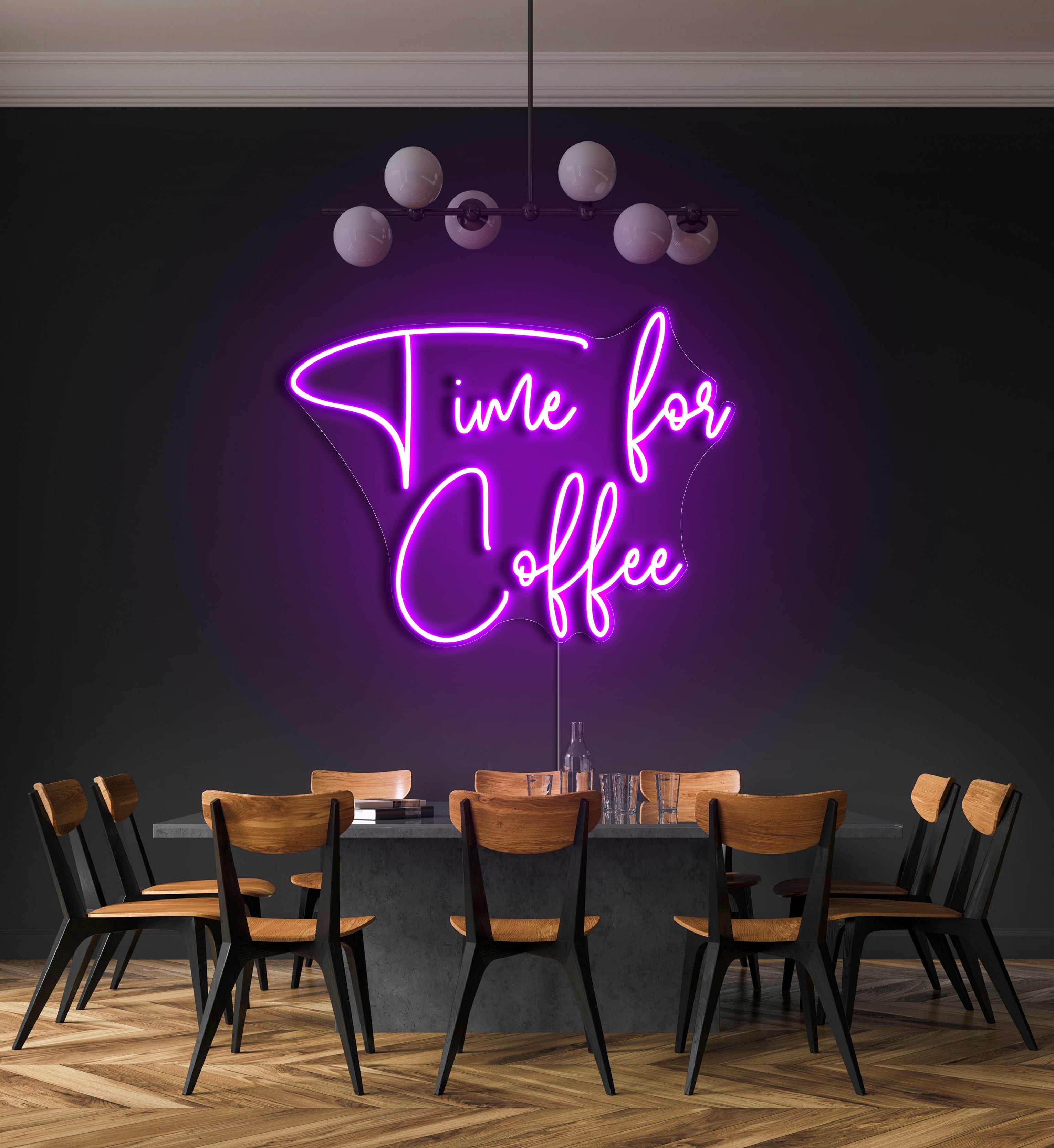 Time For Coffee LED Neon Sign