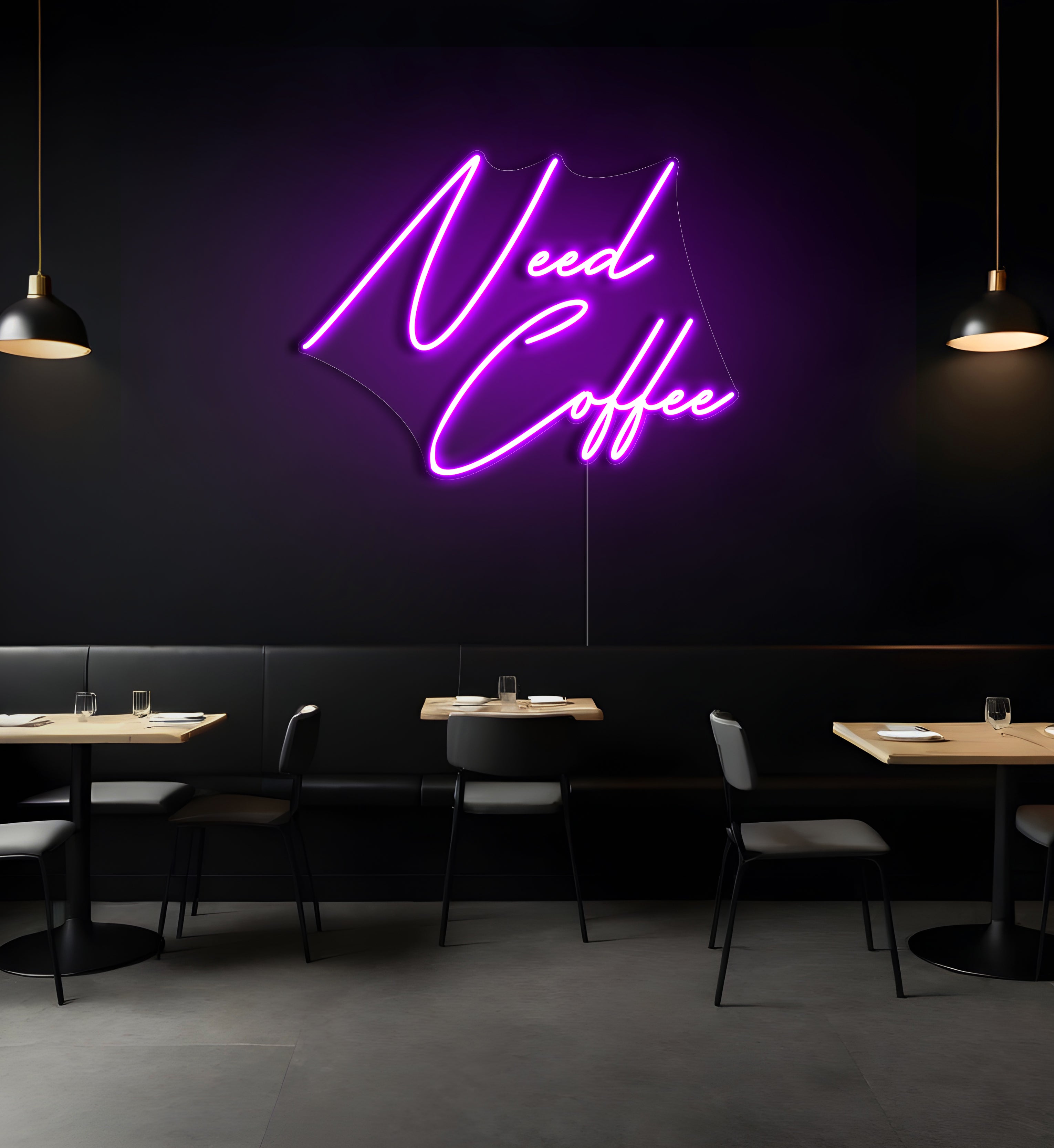 Need Coffee LED Neon Sign