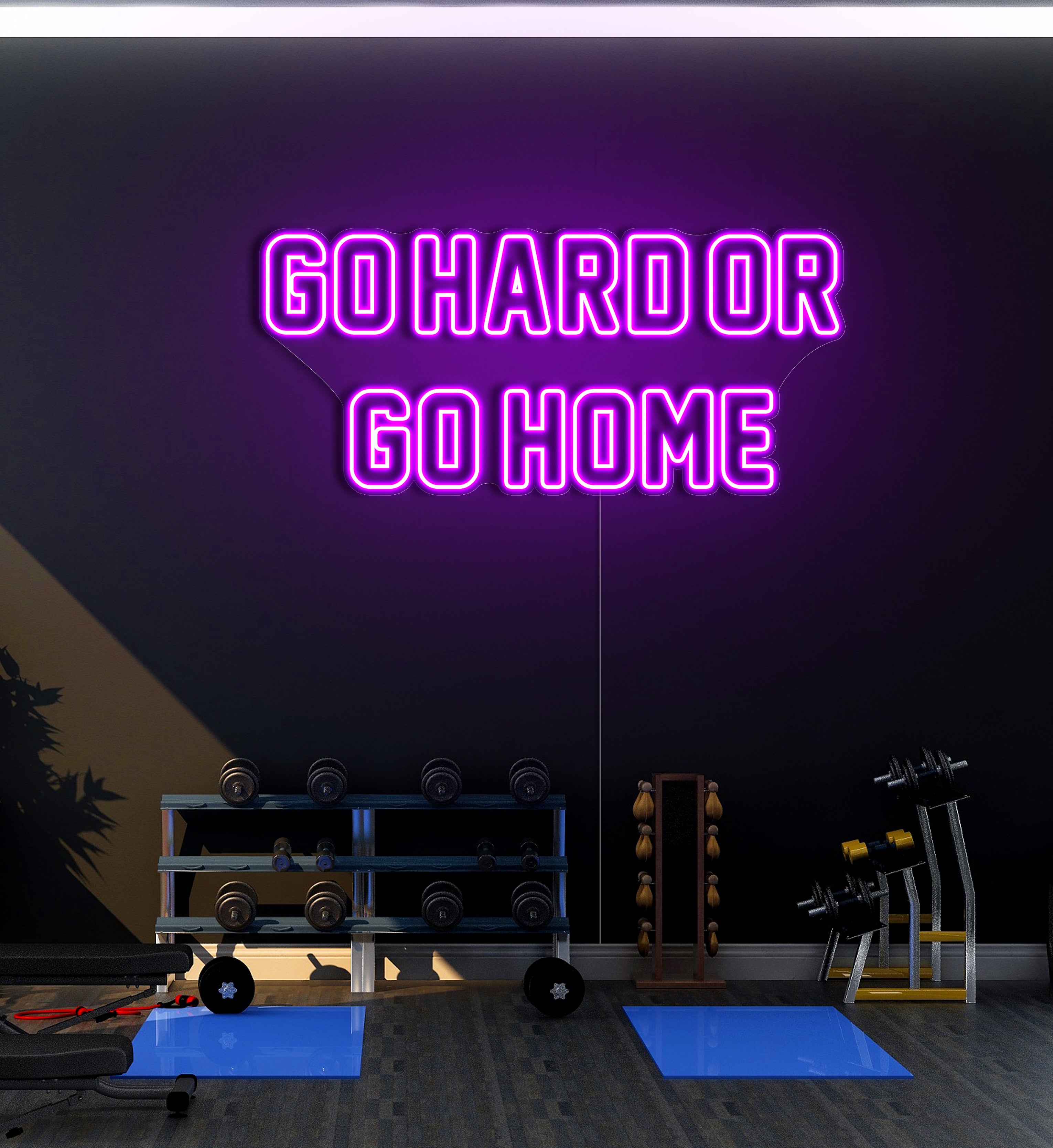 Go Hard Or Go Home LED Neon Sign