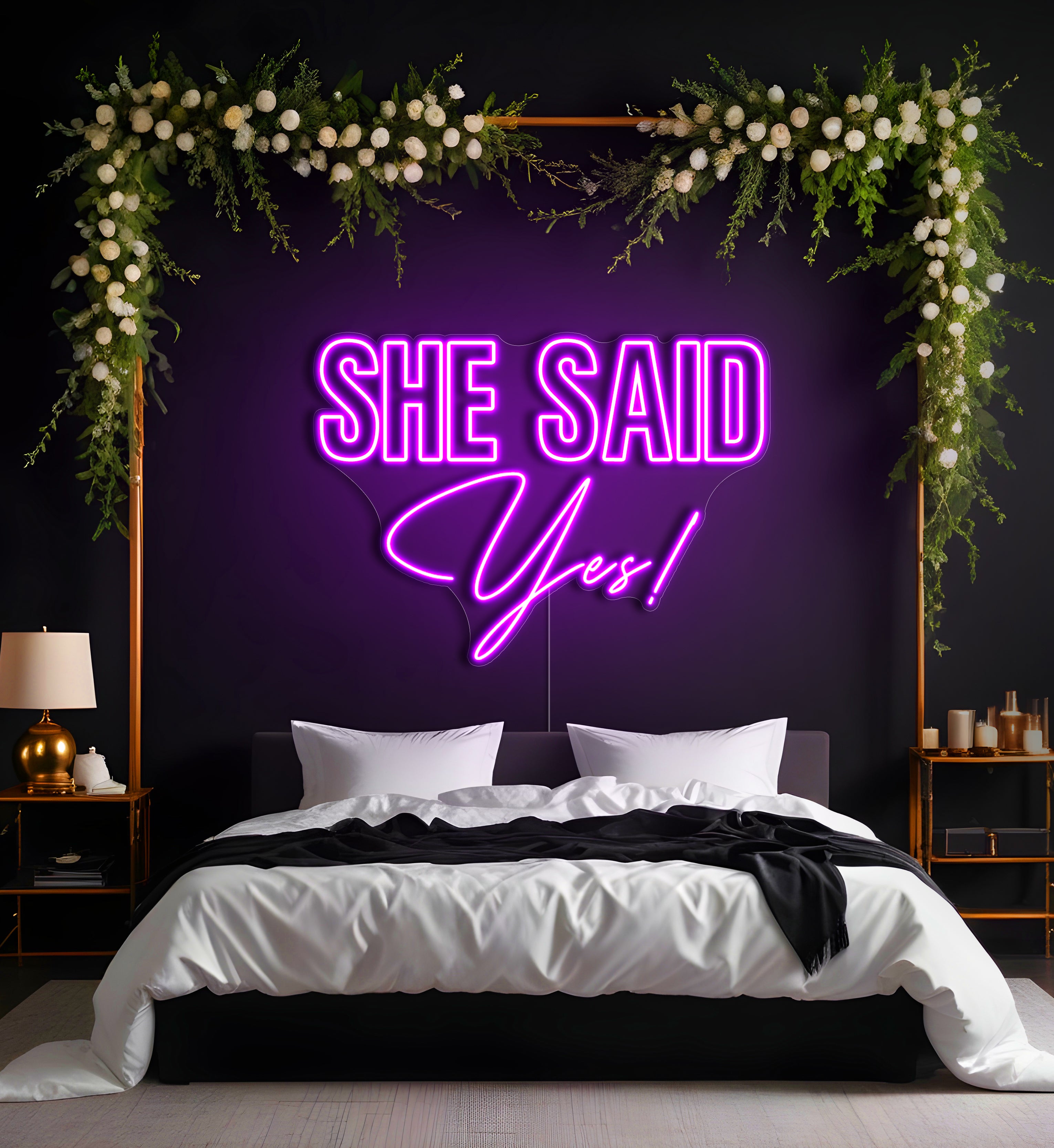 She Said Yes! LED Neon Sign