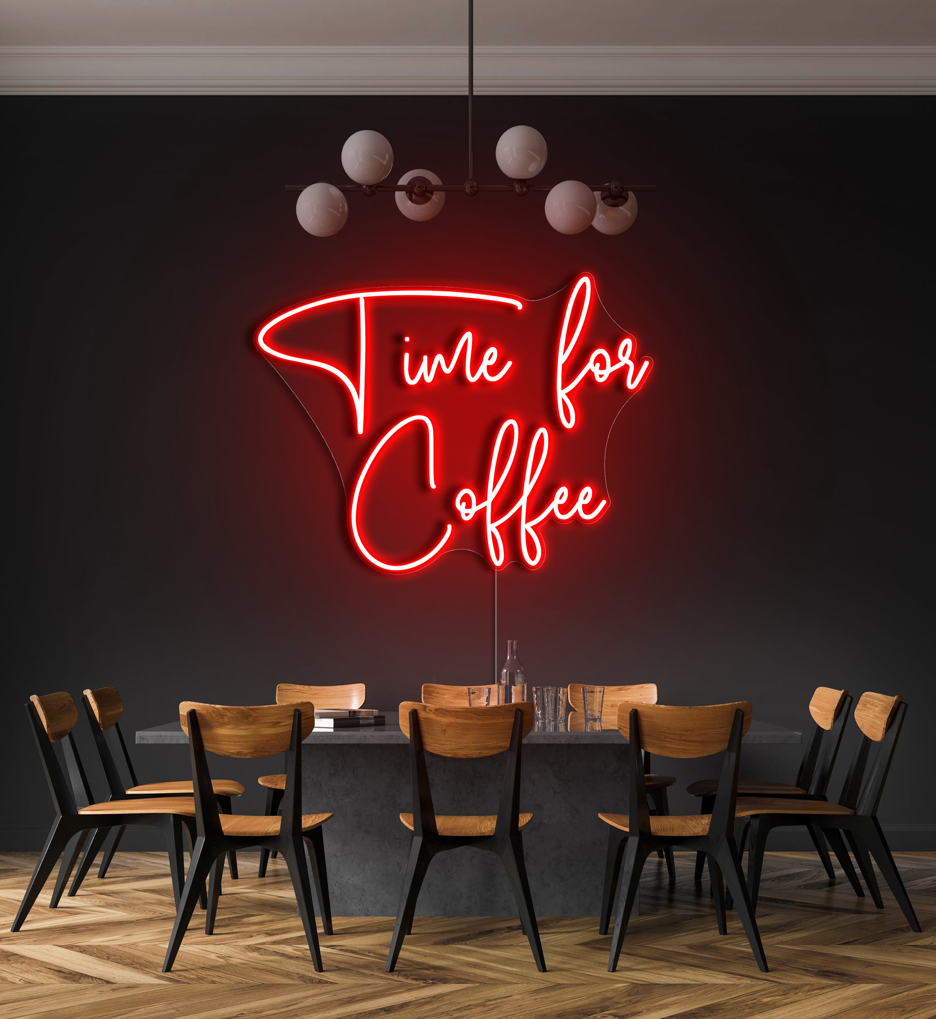 Time For Coffee LED Neon Sign