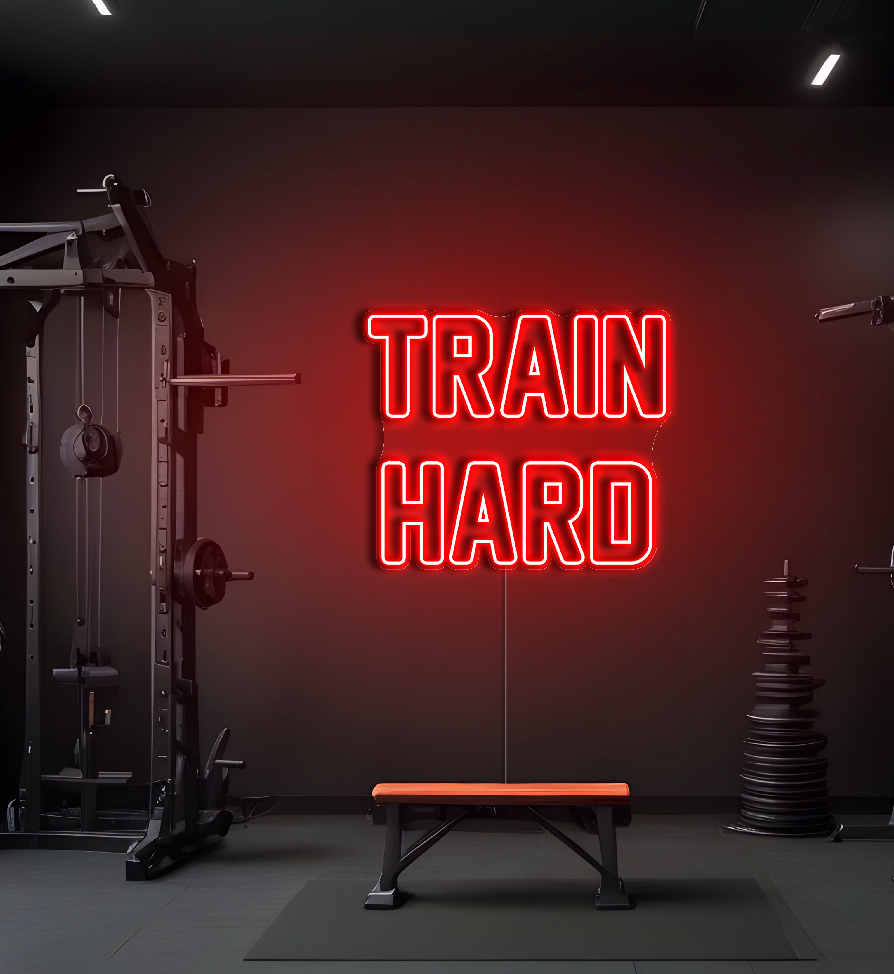 Train Hard LED Neon Sign