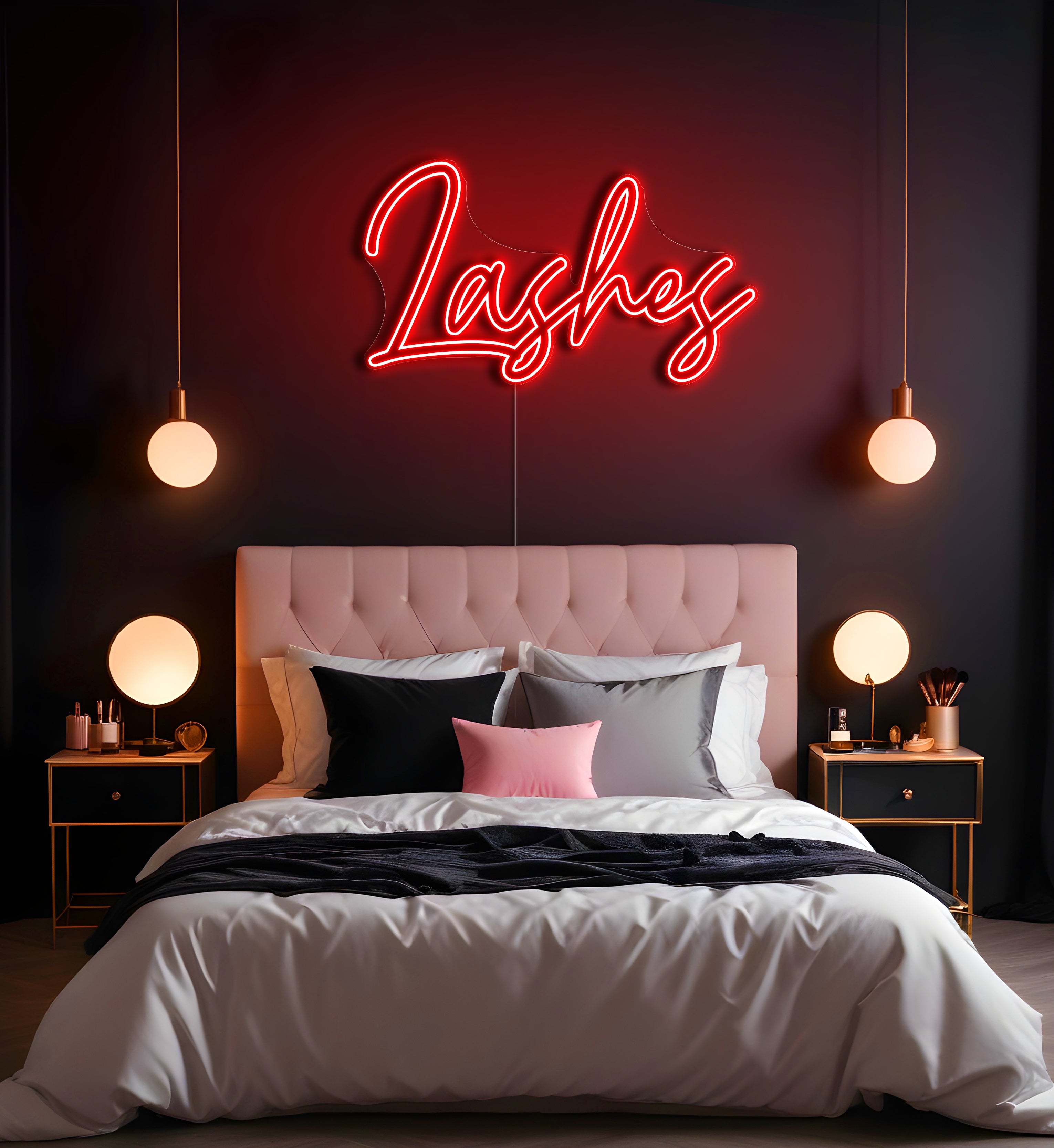 Lashes LED Neon Sign