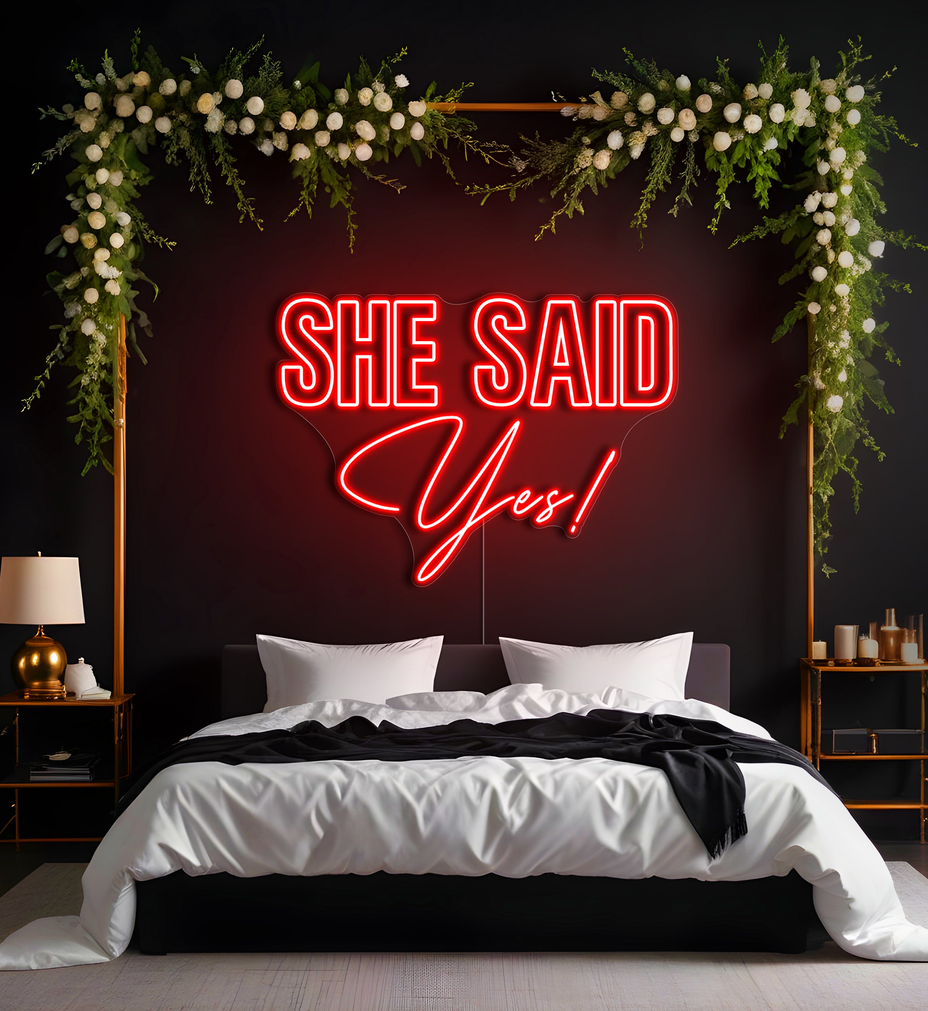 She Said Yes! LED Neon Sign