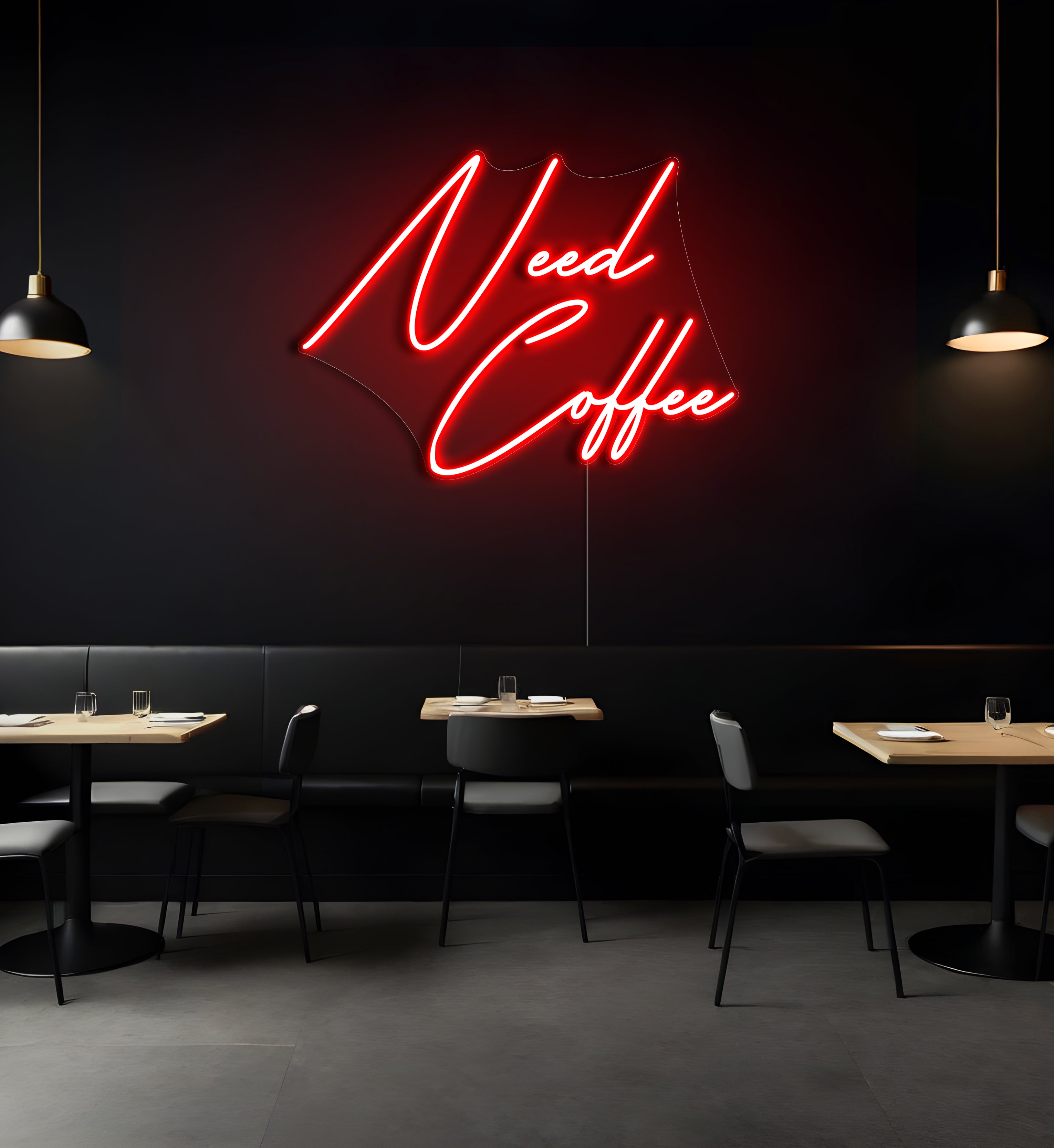 Need Coffee LED Neon Sign