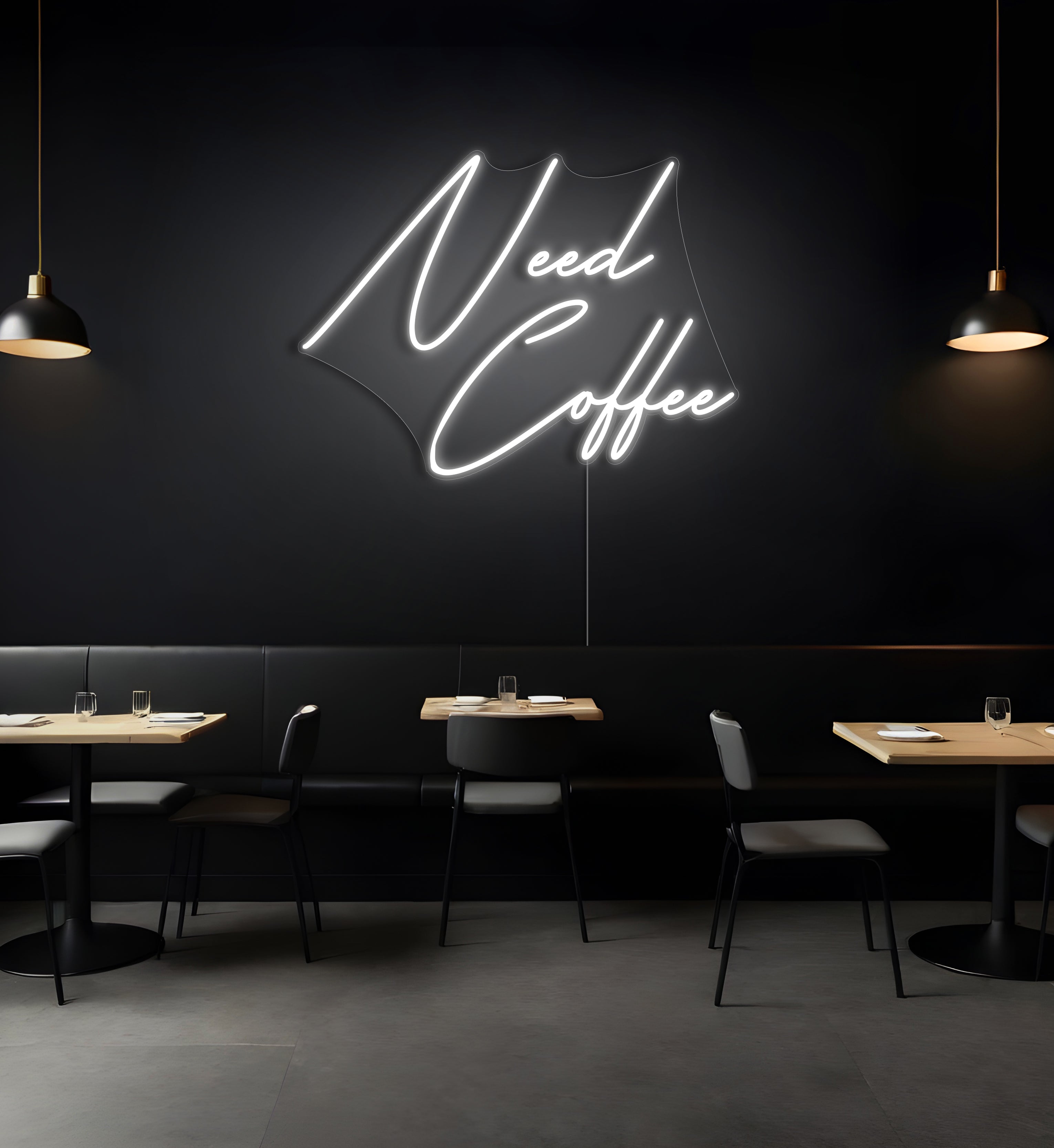 Need Coffee LED Neon Sign