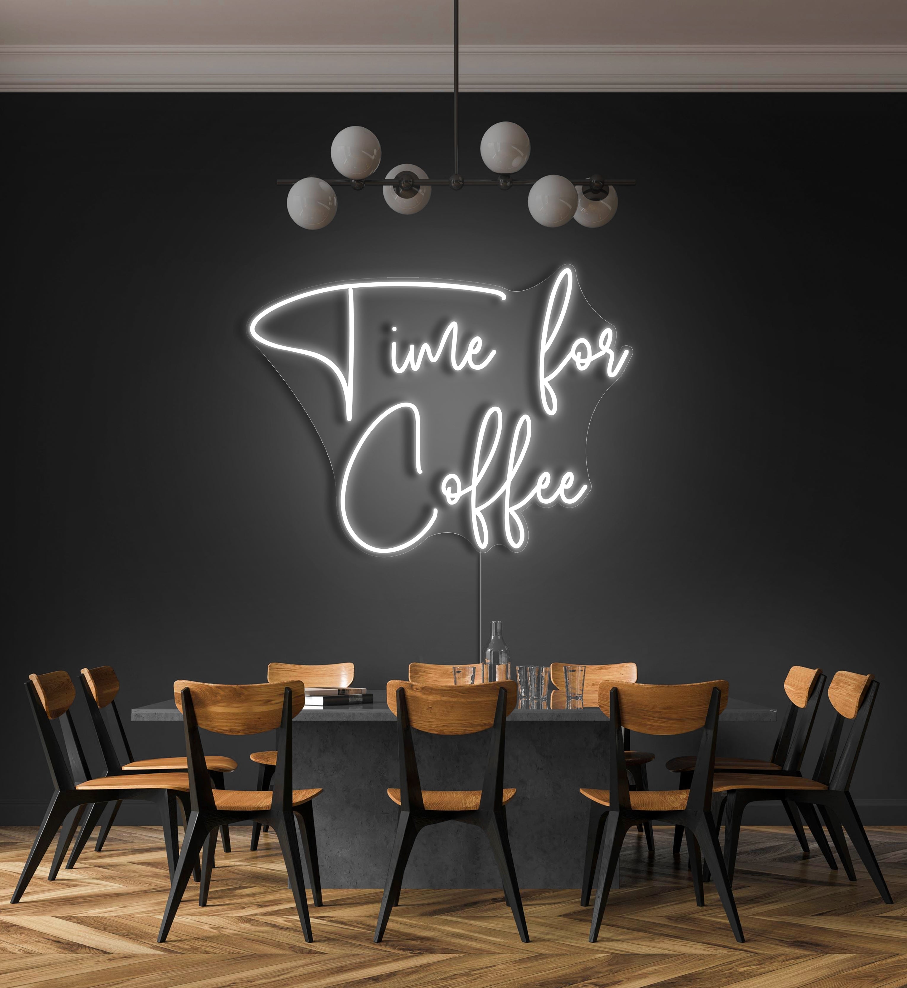 Time For Coffee LED Neon Sign
