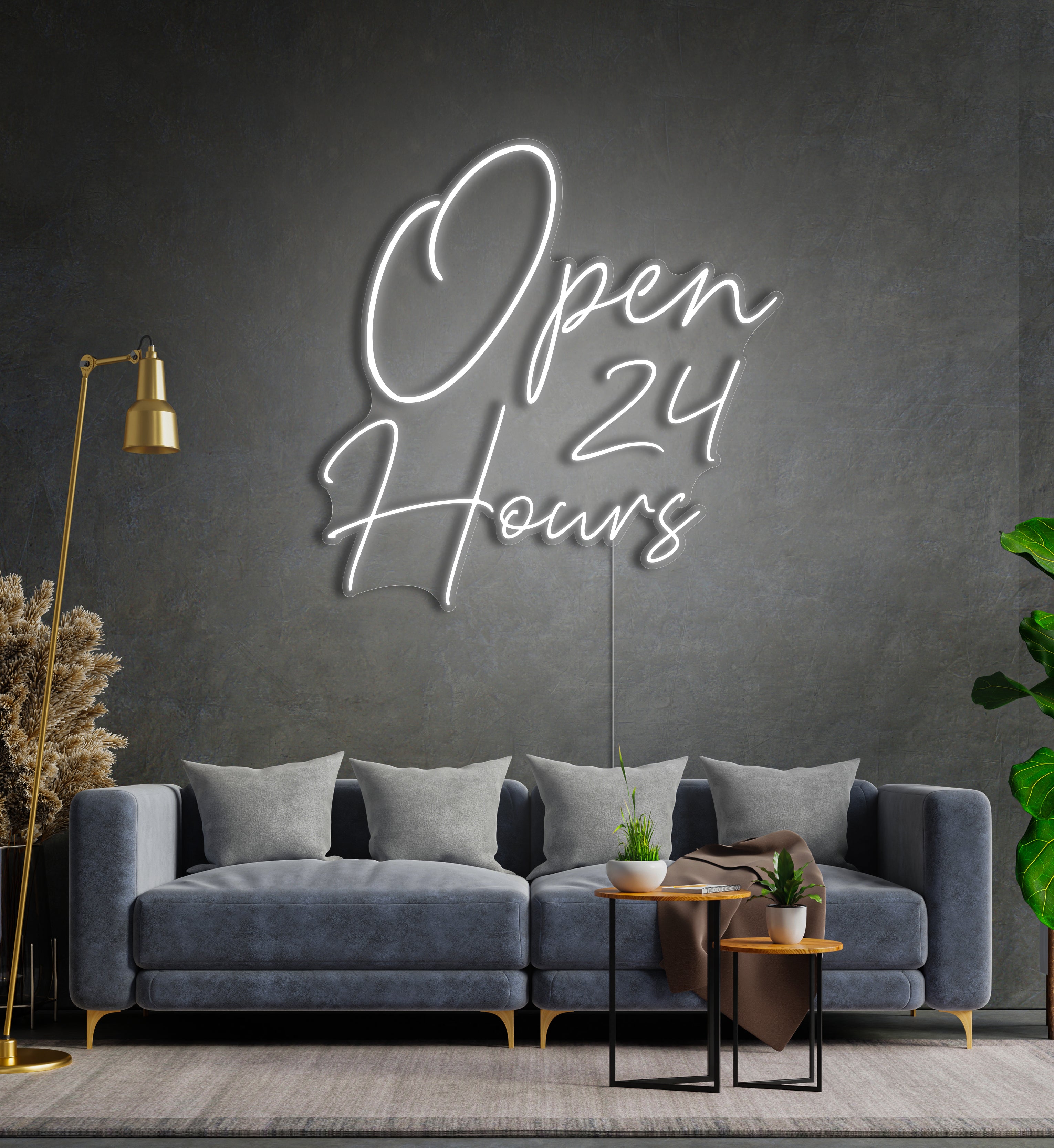 Open 24 Hours LED Neon Sign