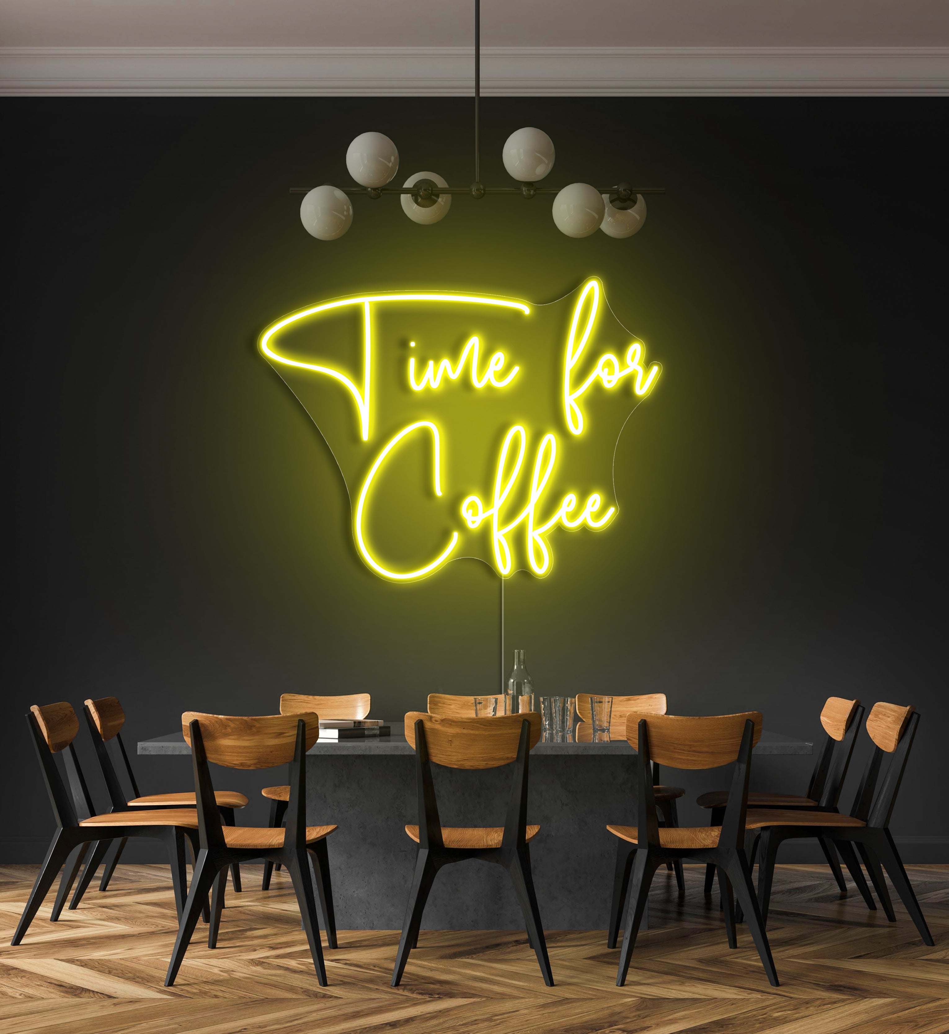 Time For Coffee LED Neon Sign