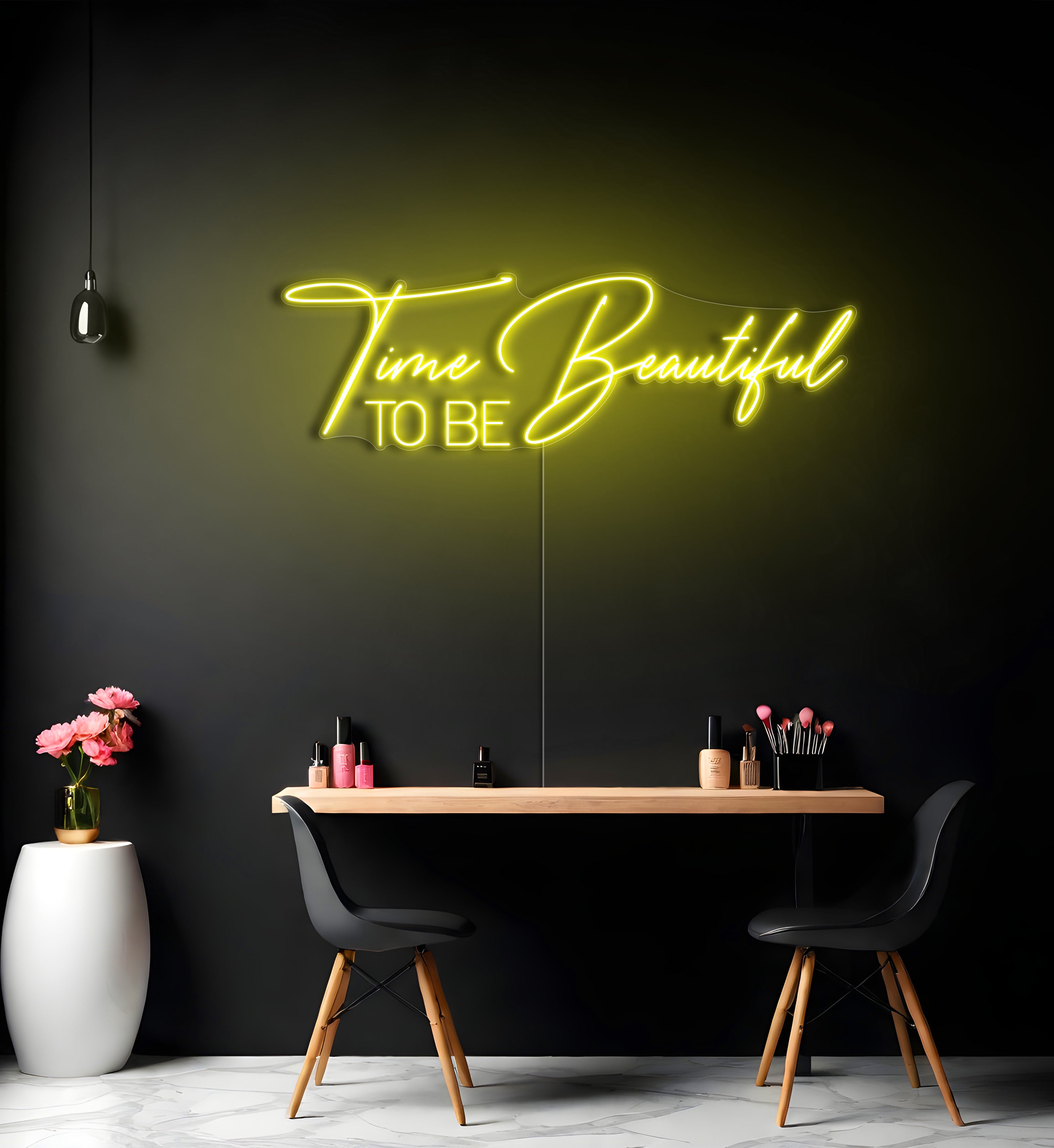 Time To Be Beautiful LED Neon Sign