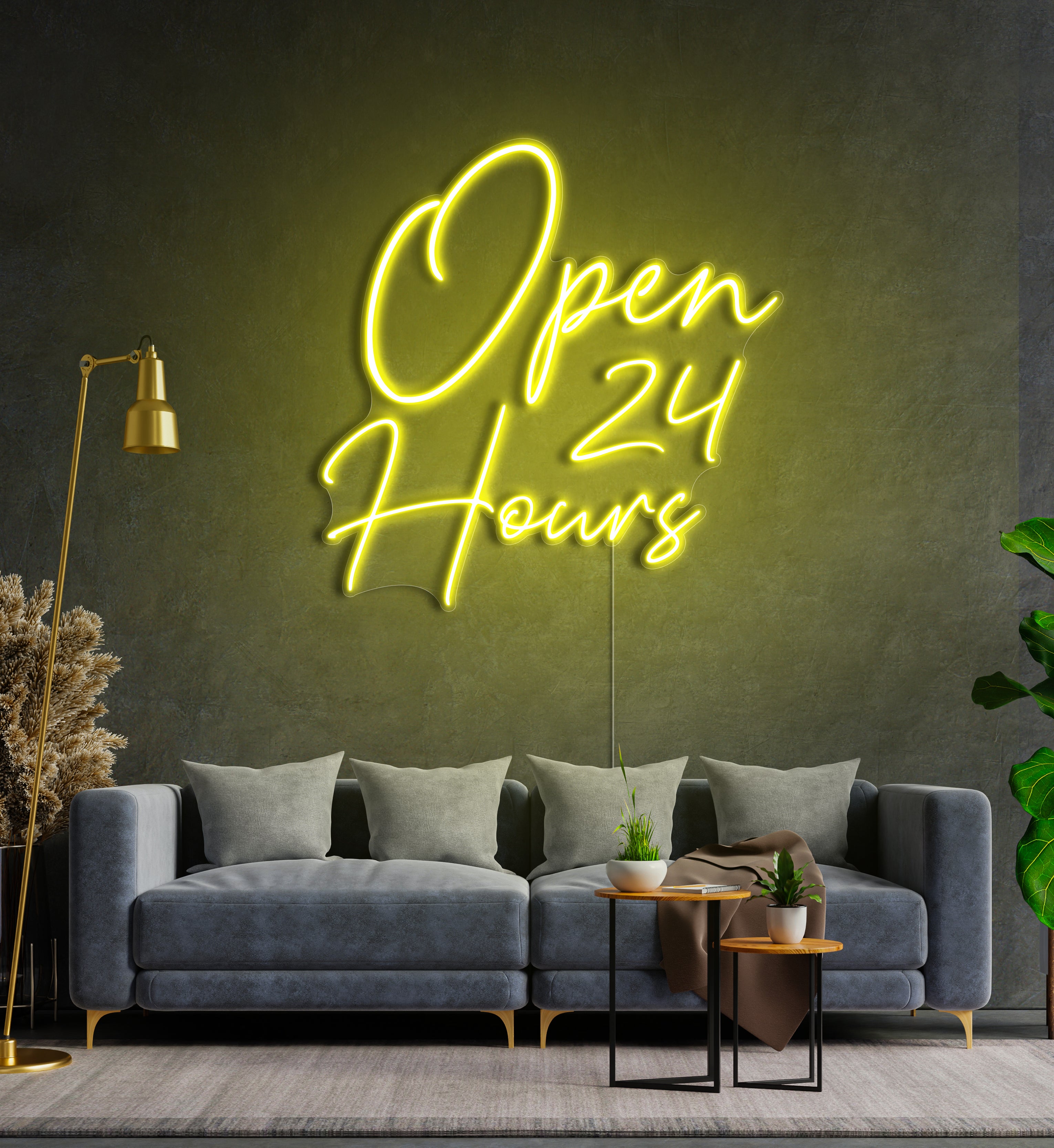 Open 24 Hours LED Neon Sign