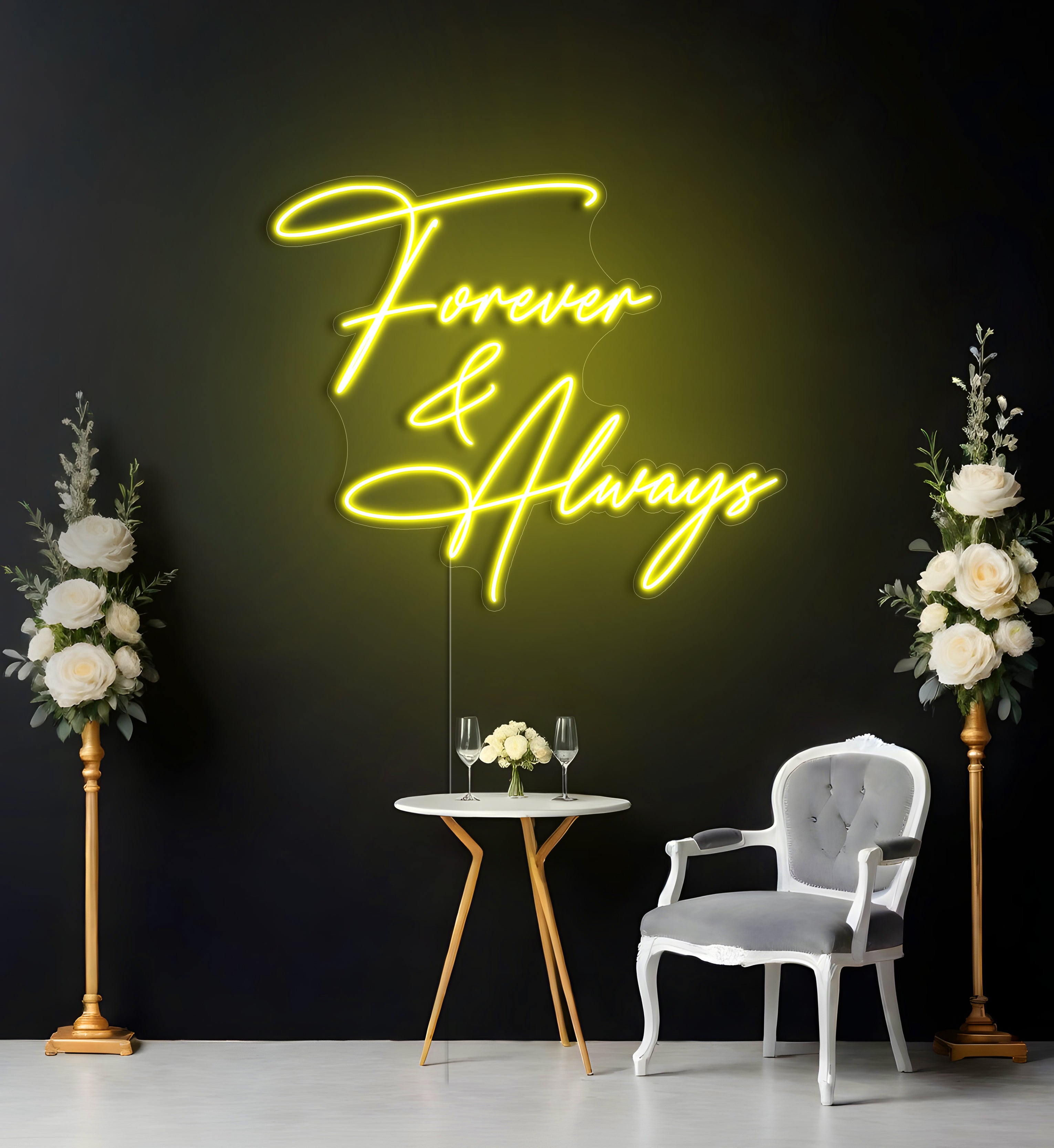 Forever & Always LED Neon Sign