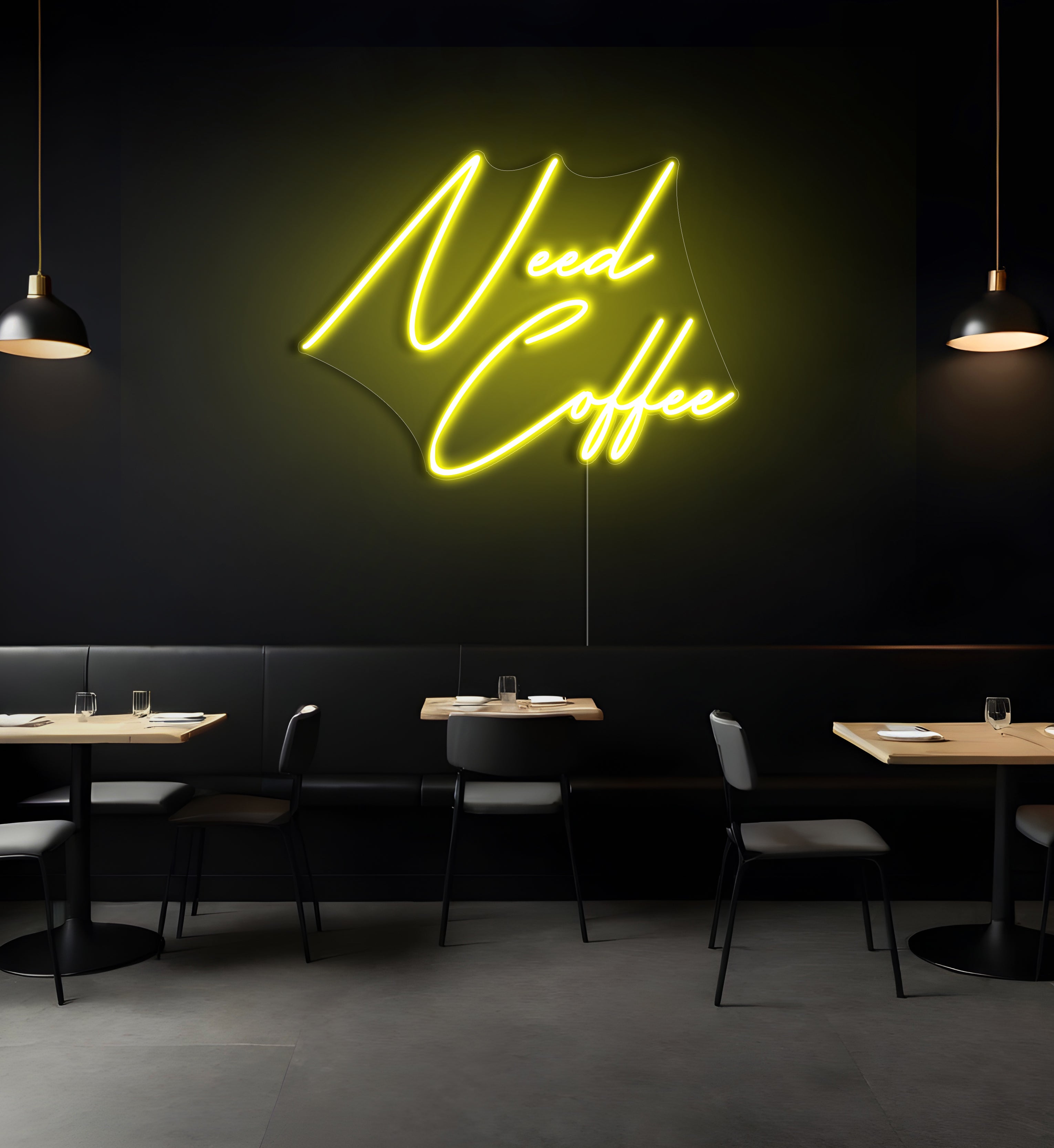 Need Coffee LED Neon Sign