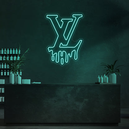 Drip LV LED Neon Sign