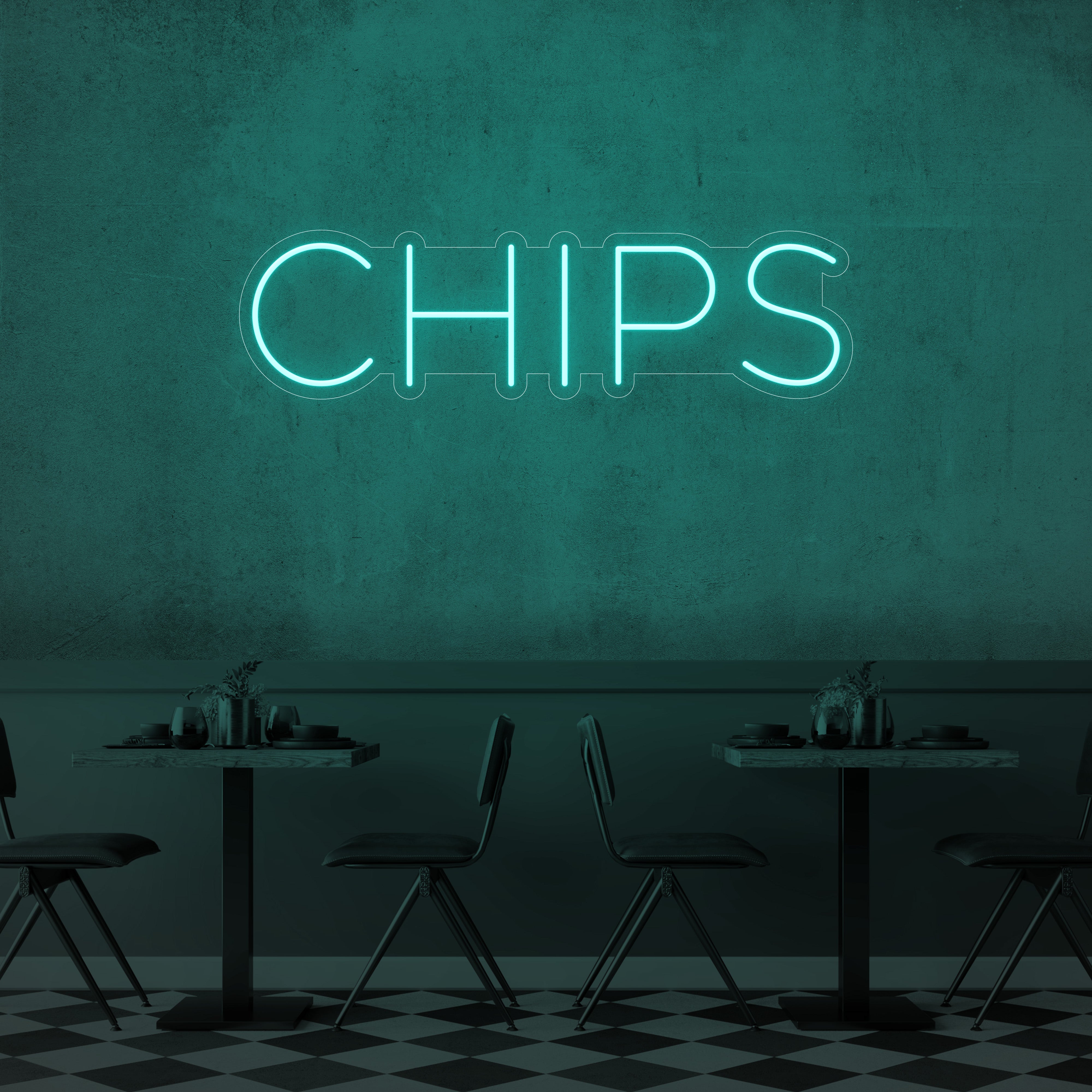 Chips LED Neon Sign