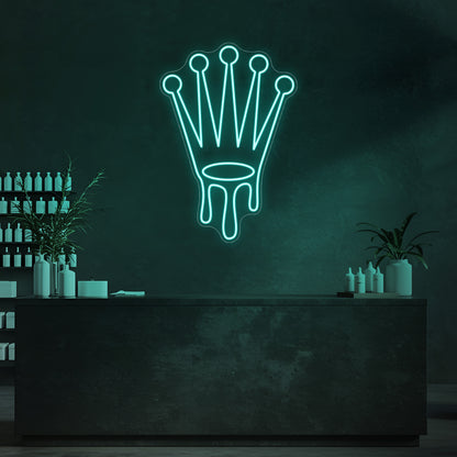 Drip Crown LED Neon Sign